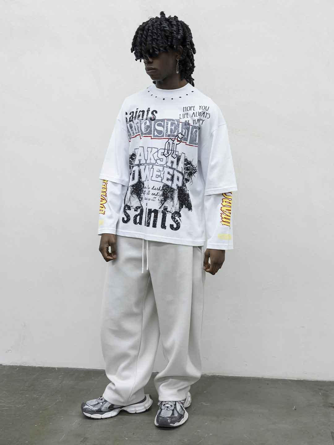 Present Day t-shirt bianco