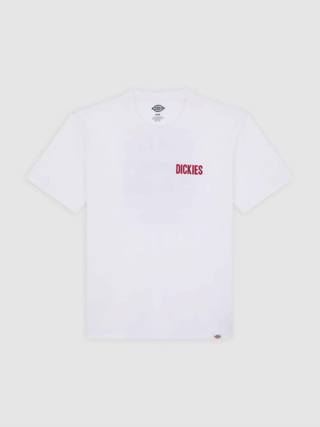 Dickies Slacks Rally t-shirt bianco con stampe rosso