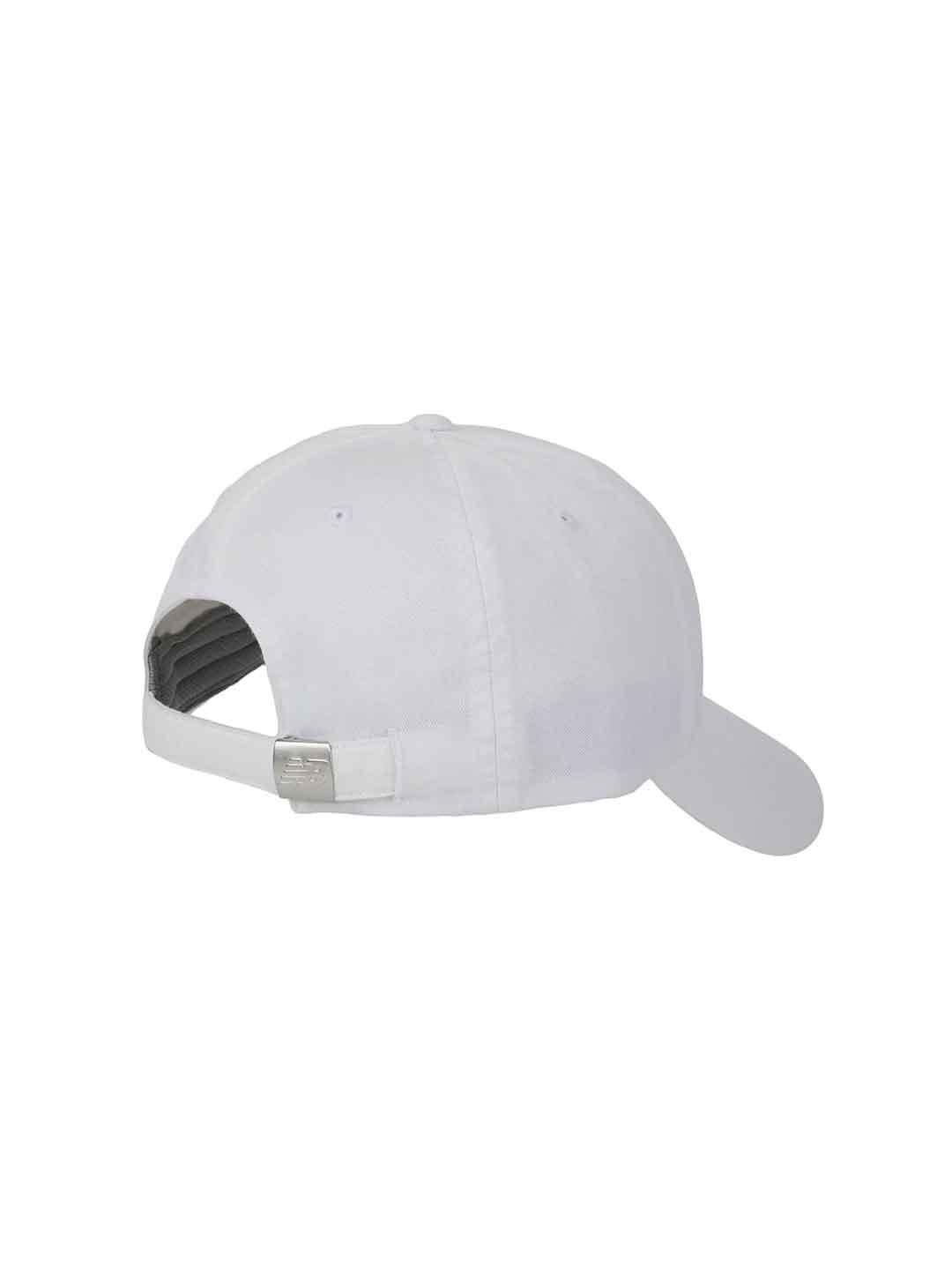New Balance cappello bianco con logo nero
