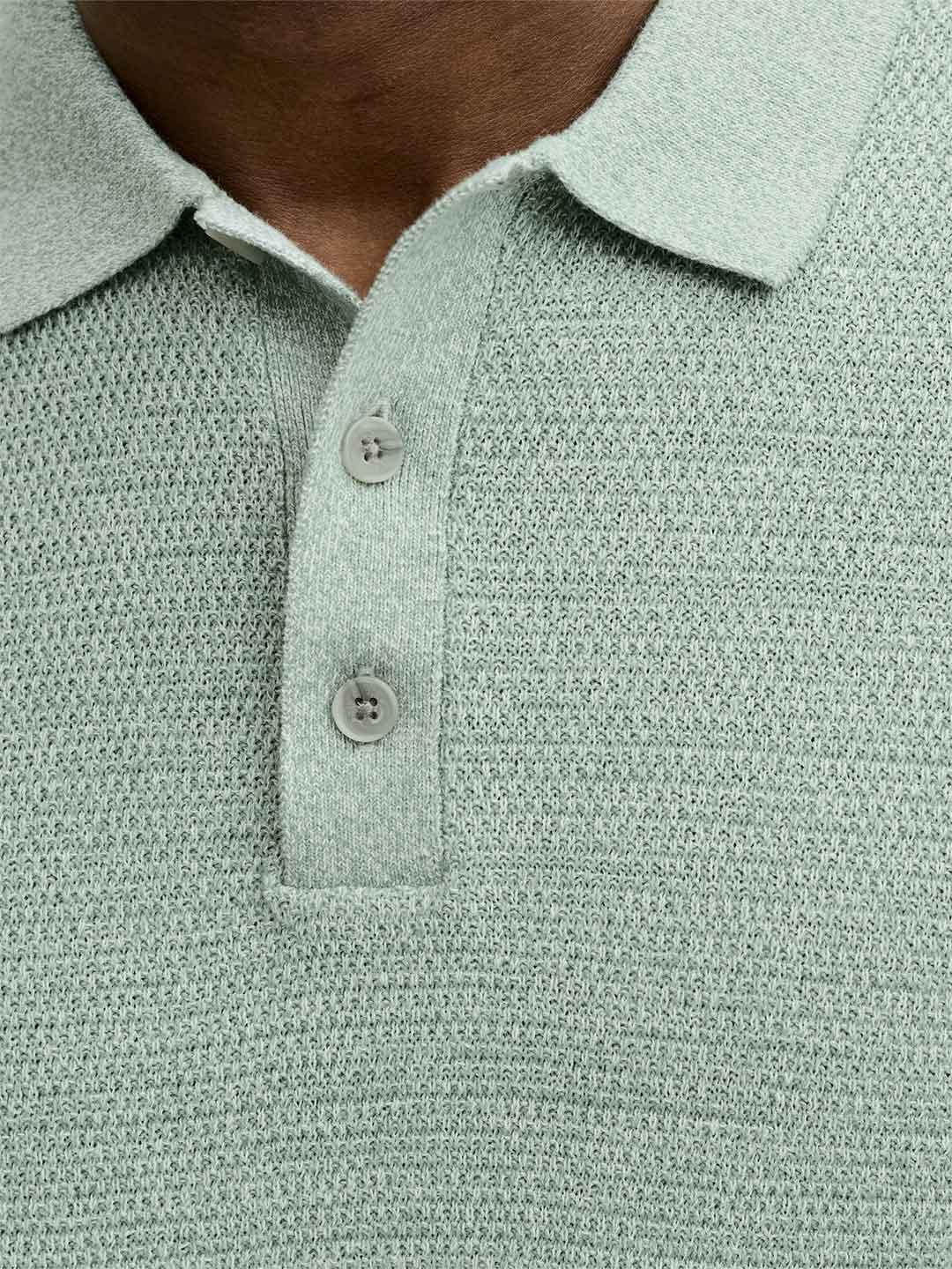 Jack & Jones polo verde con bottoni
