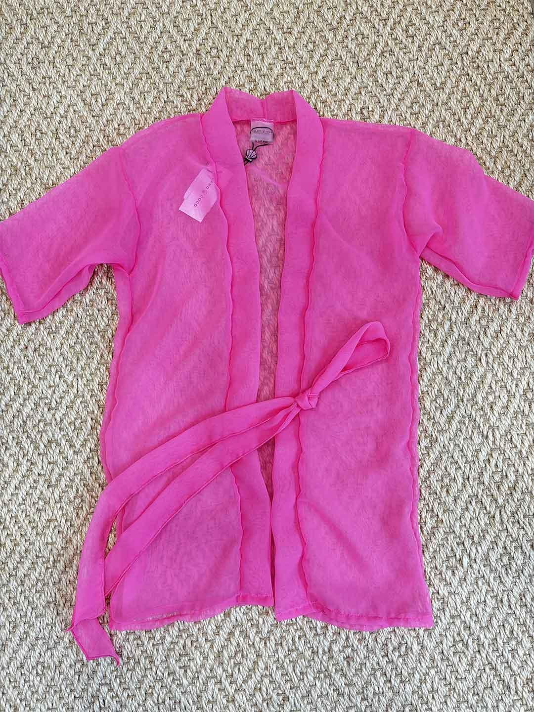 Island Coco kimono kids fucsia in velo