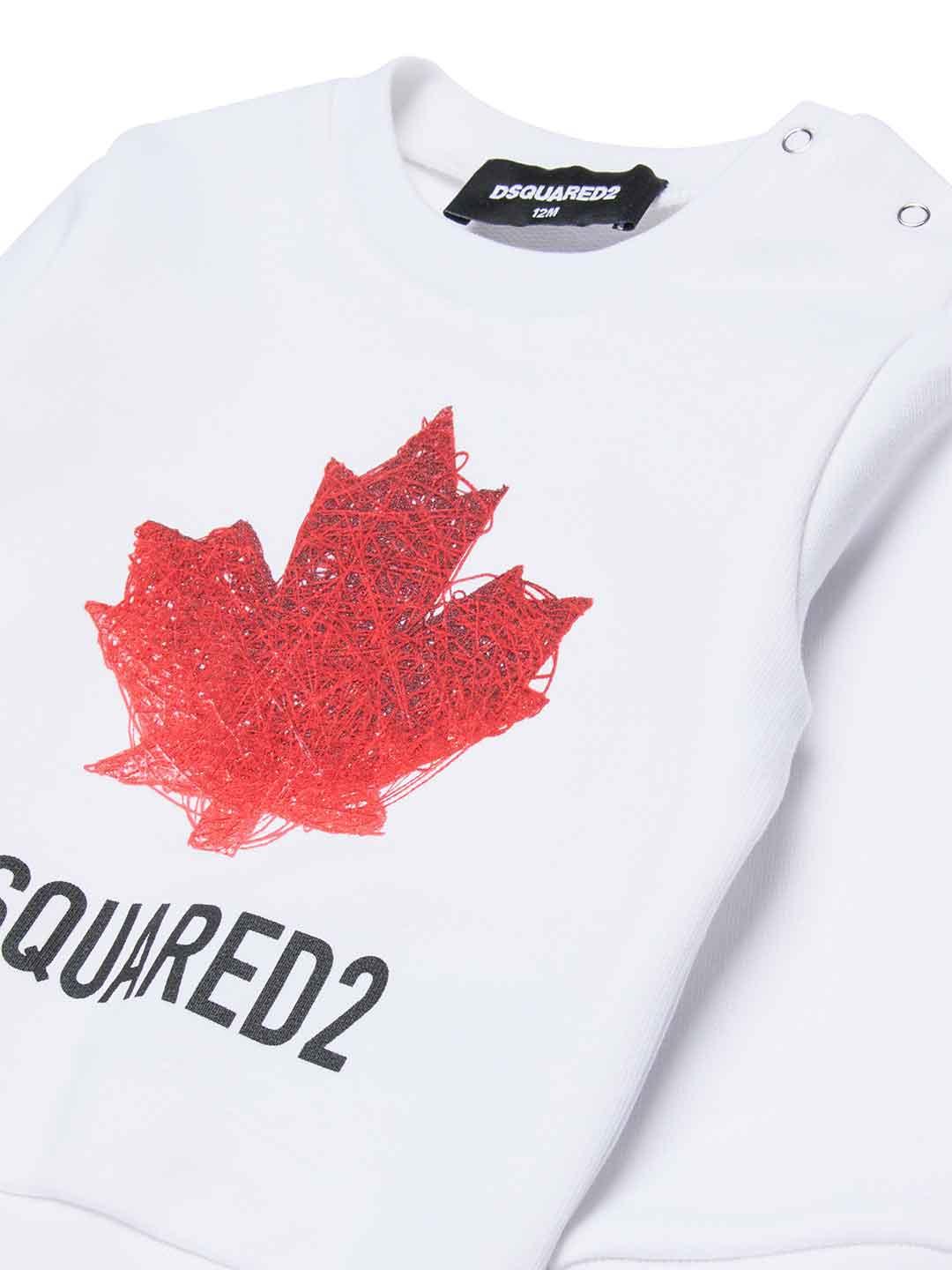 Dsquared 2 felpa kids bianco