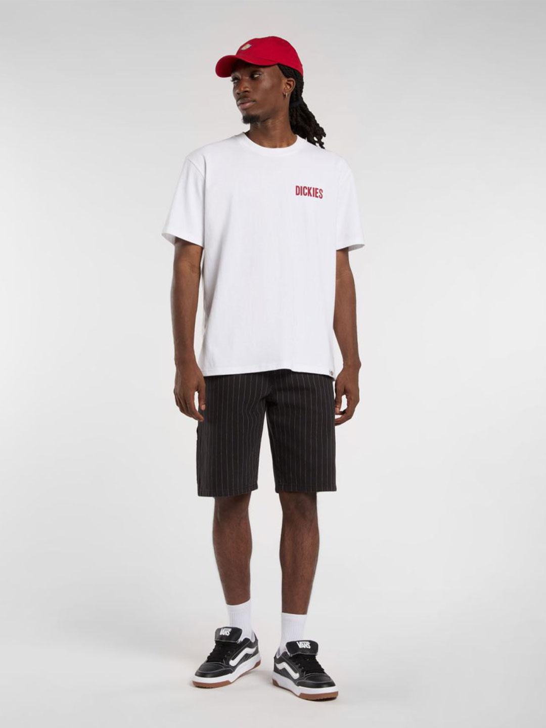 Dickies Slacks Rally t-shirt bianco con stampe rosso