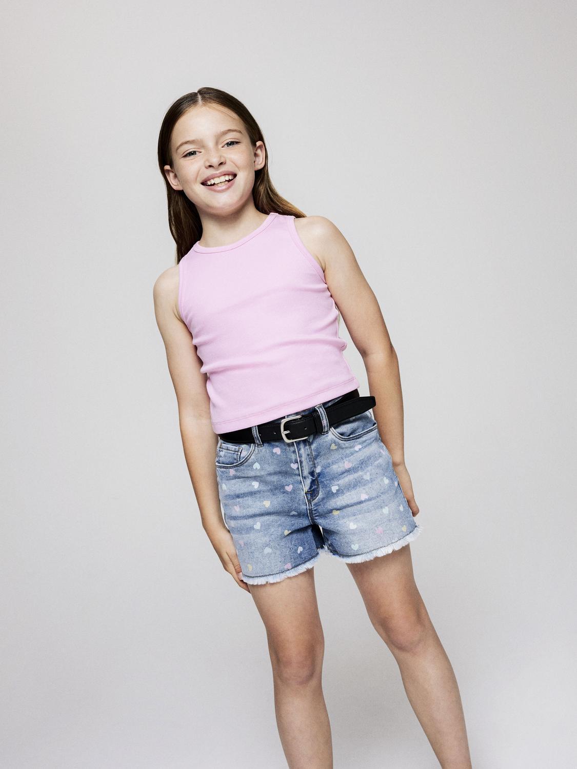 Name It canotta kids rosa a coste crop