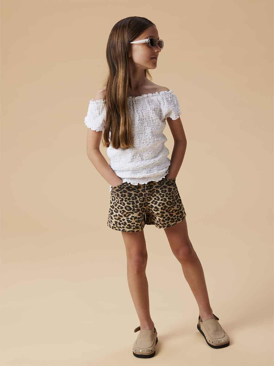 Name It t-shirt kids bianco con arriccio