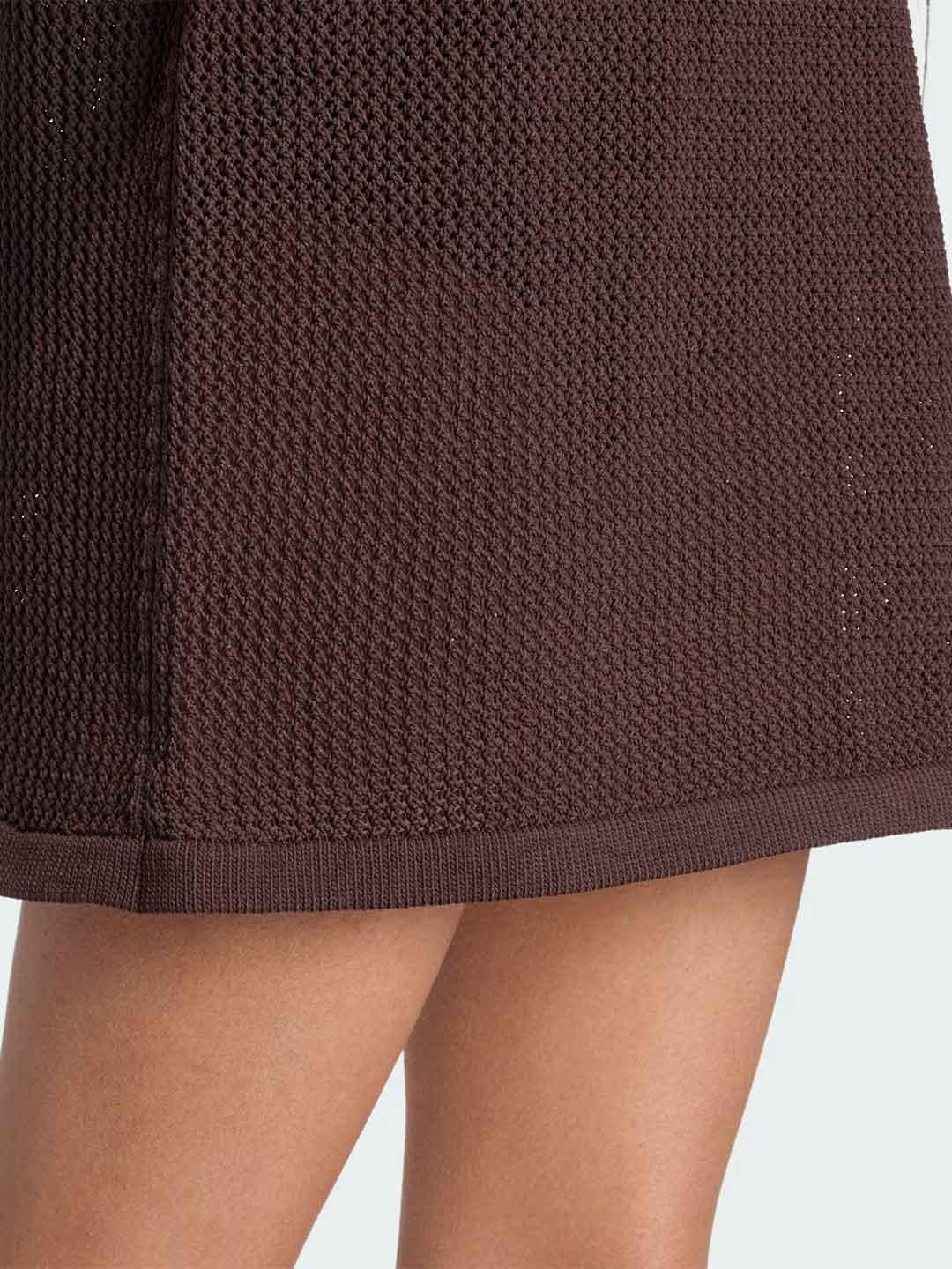 Adidas abito marrone e rosa in crochet