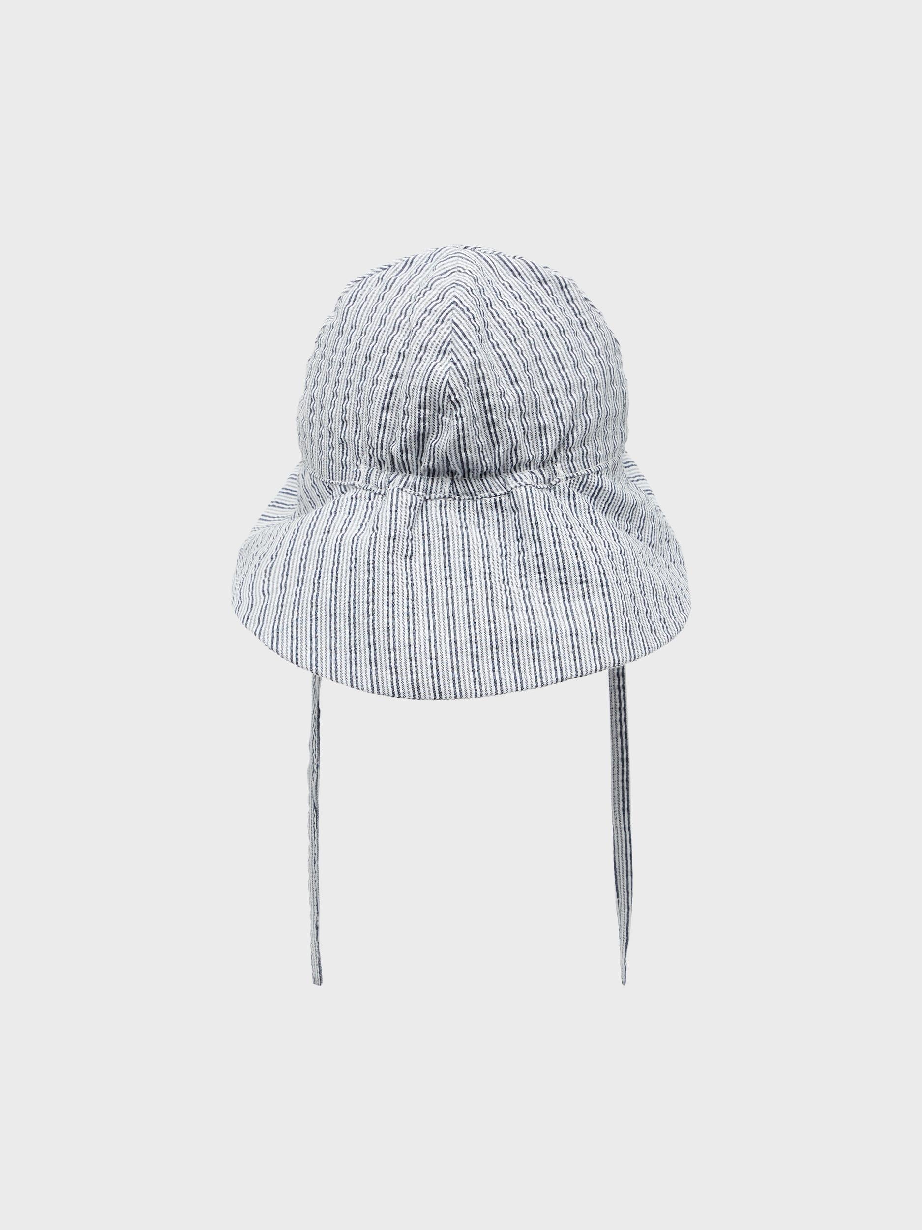 Name It cappello da sole a righe bianco e blu neonati
