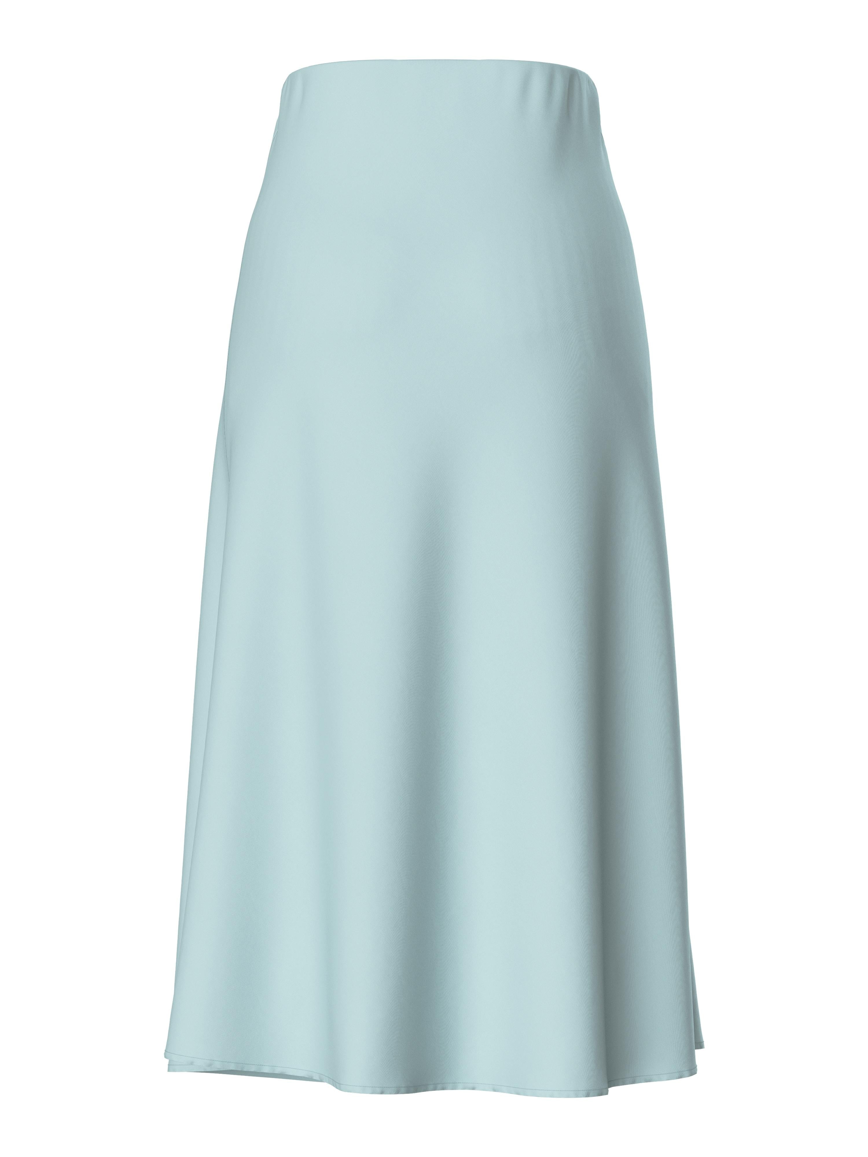 Pieces gonna azzurro midi