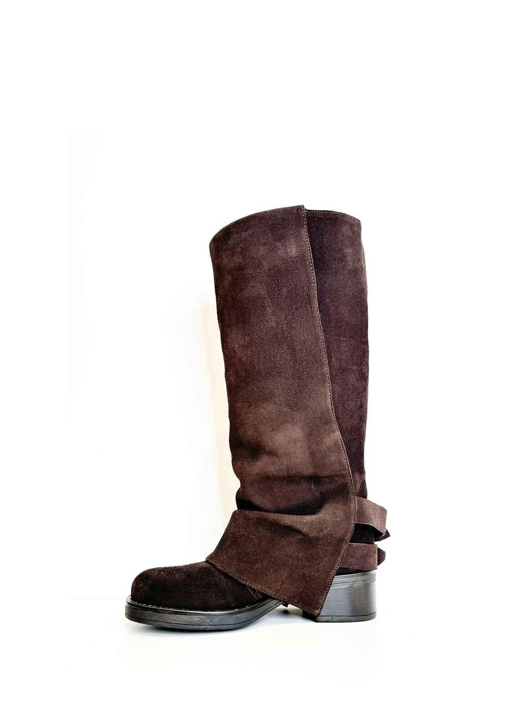 Aniye By anfibio marrone in camoscio
