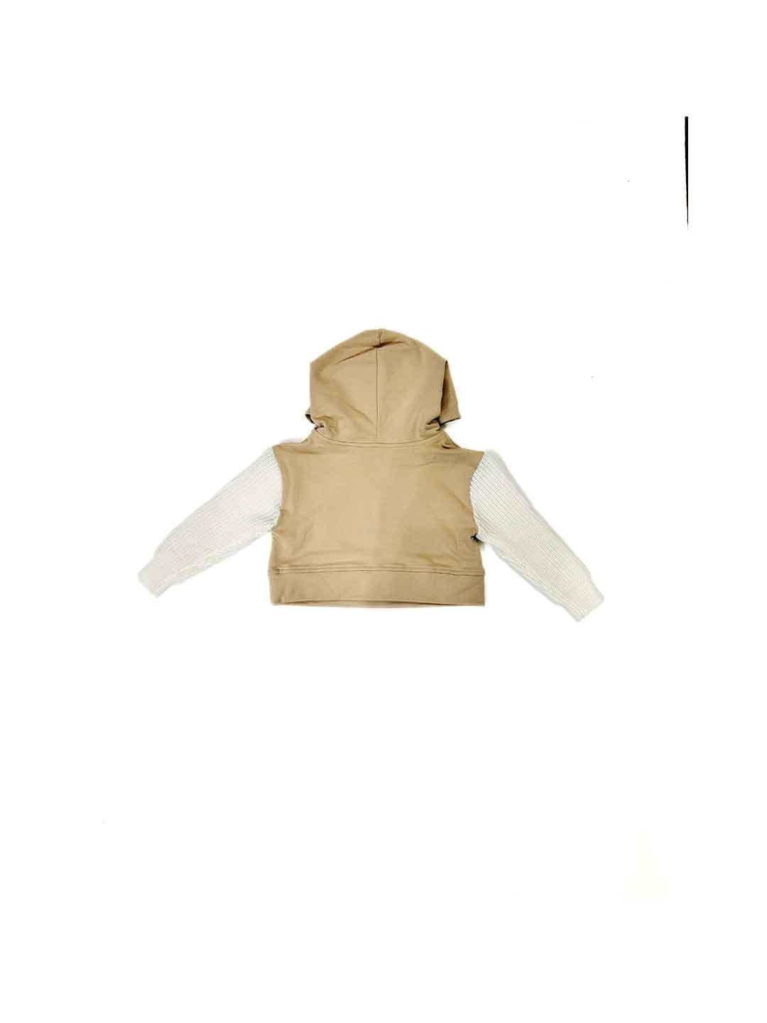 Twinset felpa kids beige crop