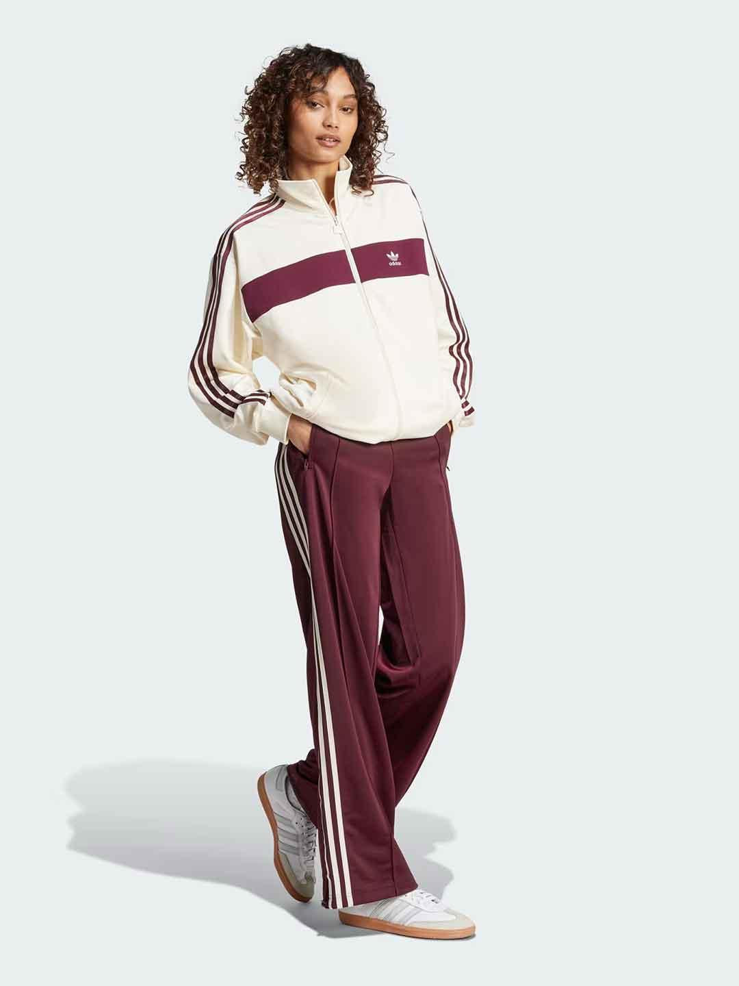 Adidas felpa panna e bordeaux