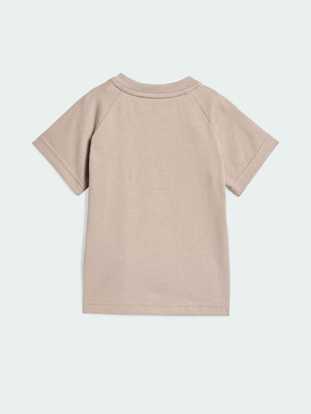 Adidas Tee Set coordinati kids beige