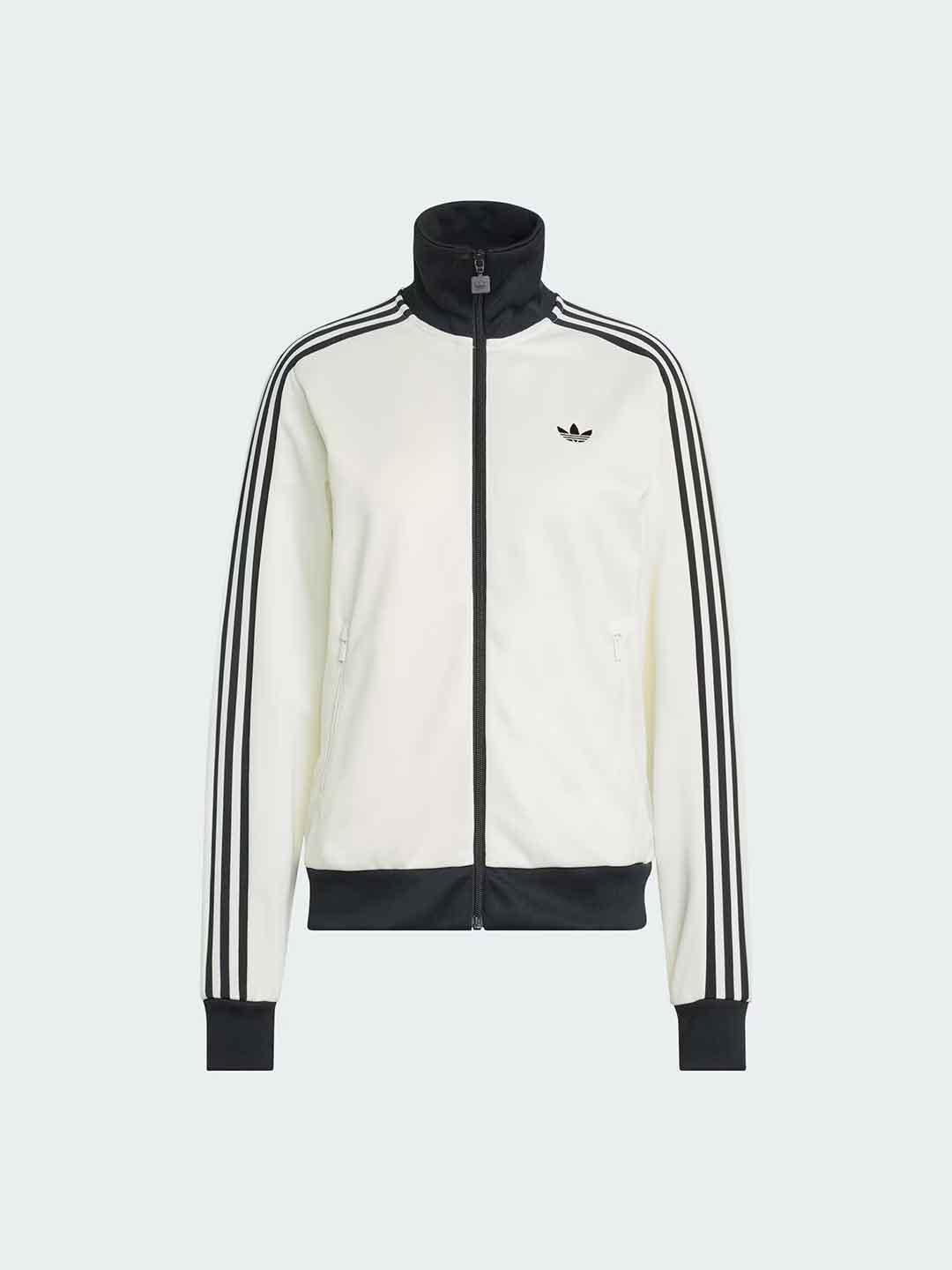 Adidas felpa bianco con logo nero