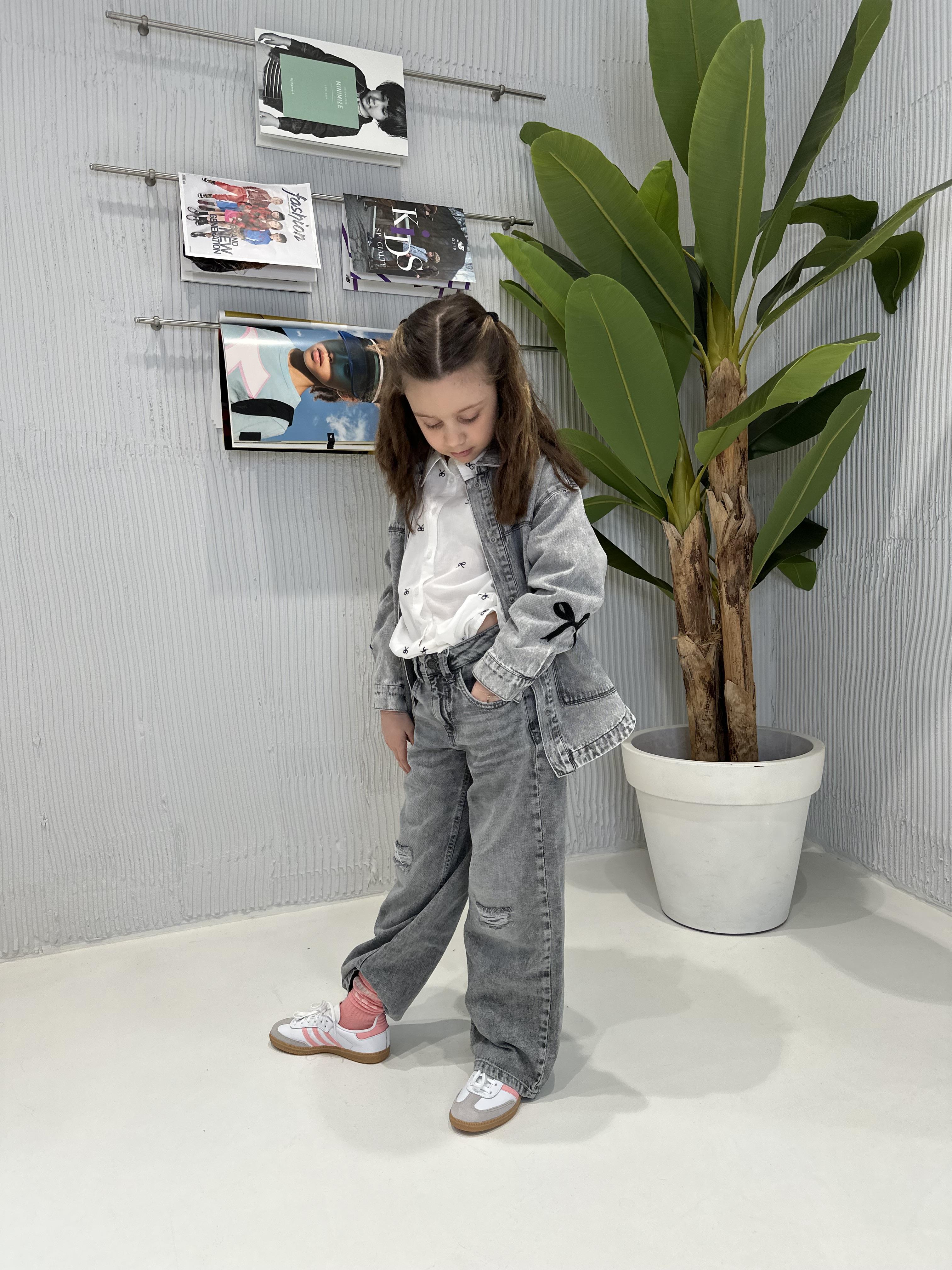 Name It camicia kids bianco con fiocchi