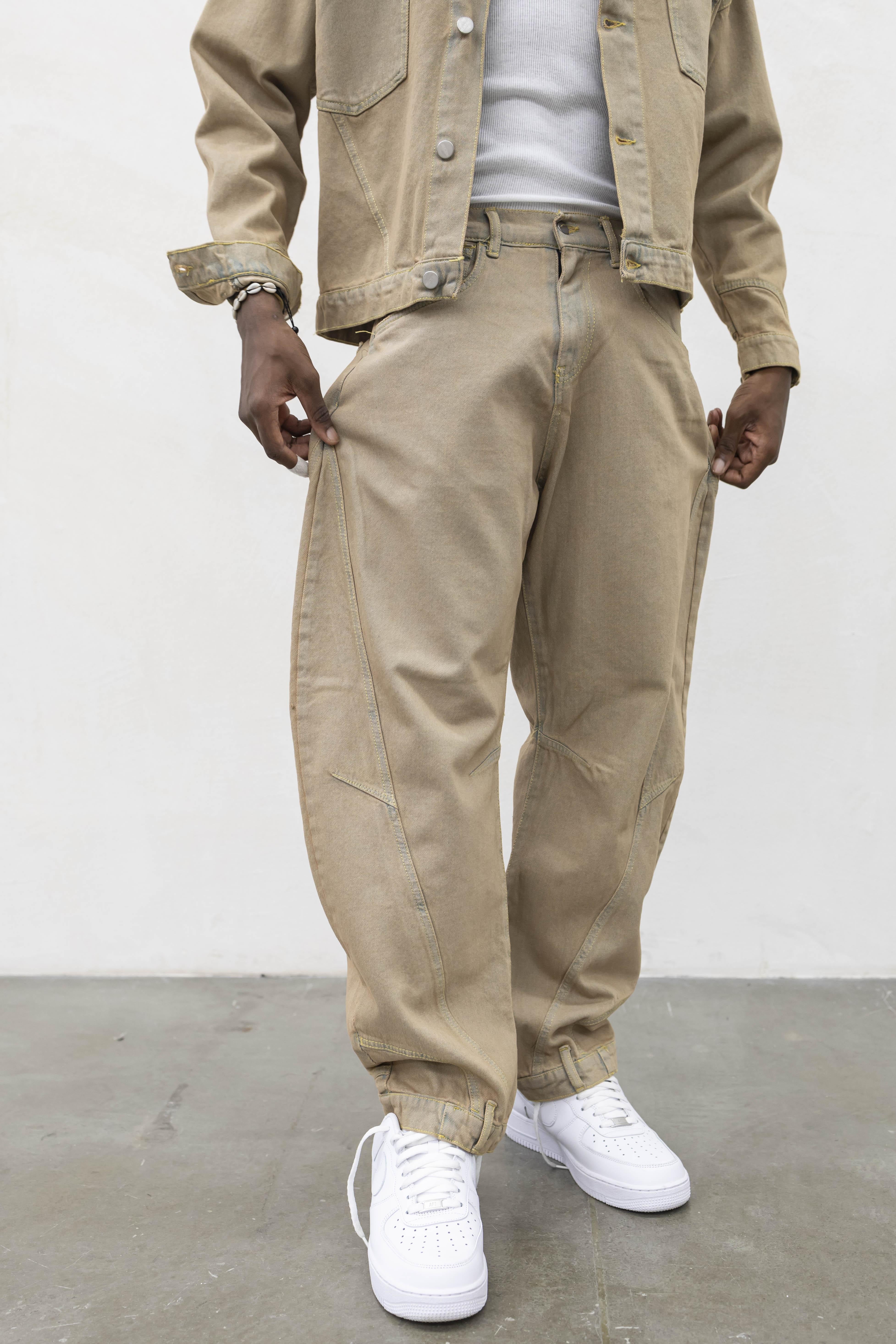 Present Day coordinato beige in denim