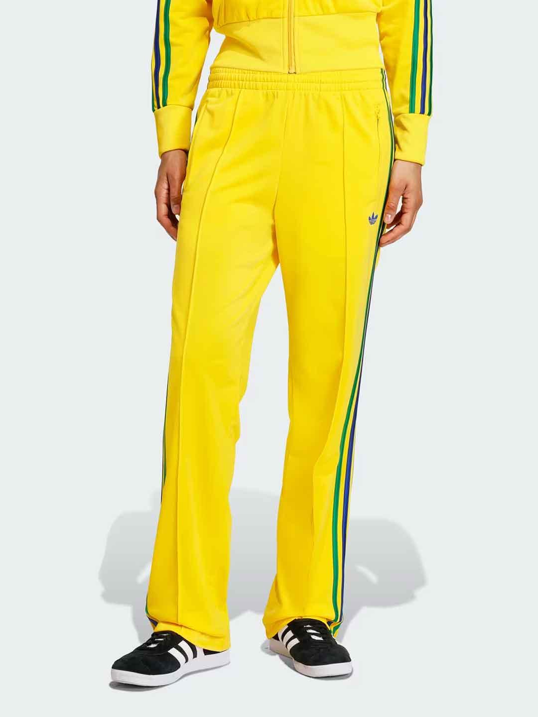 Adidas Firebird pantaloni giallo e verde