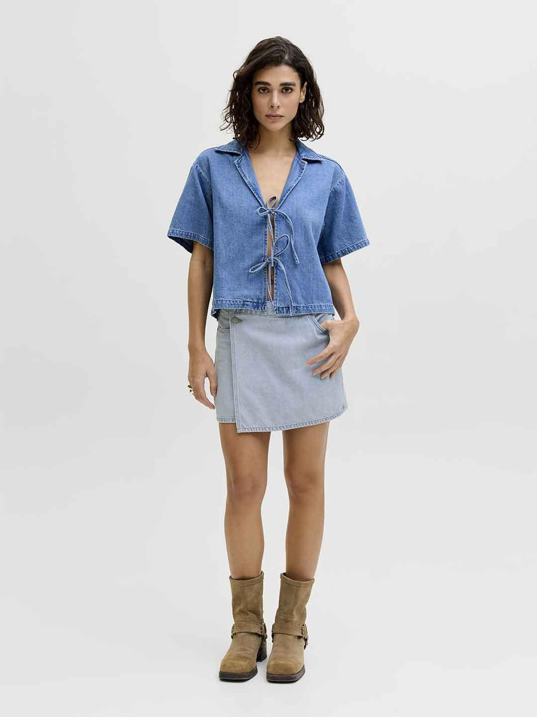 JJXX Greta shorts in jeans