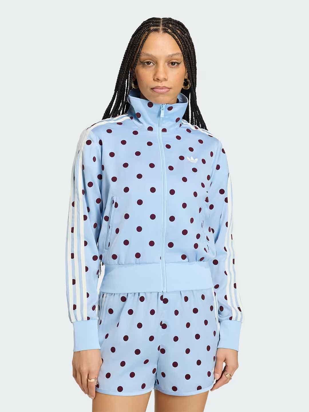 Adidas felpa celeste a pois
