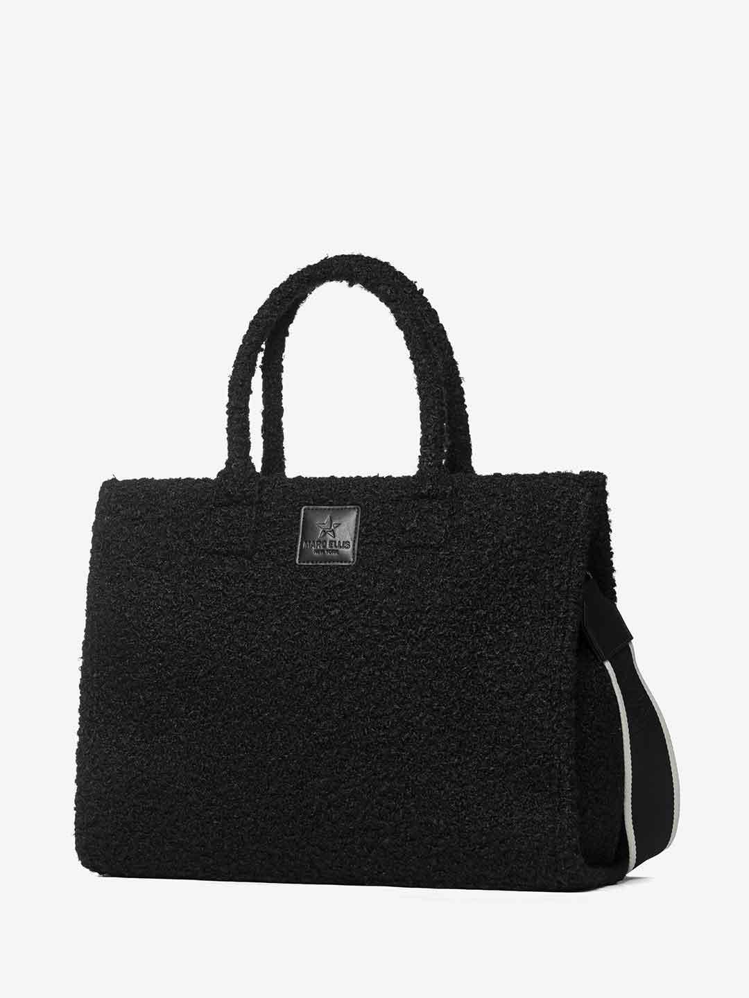 Marc Ellis Buby Curl L borsa nero teddy