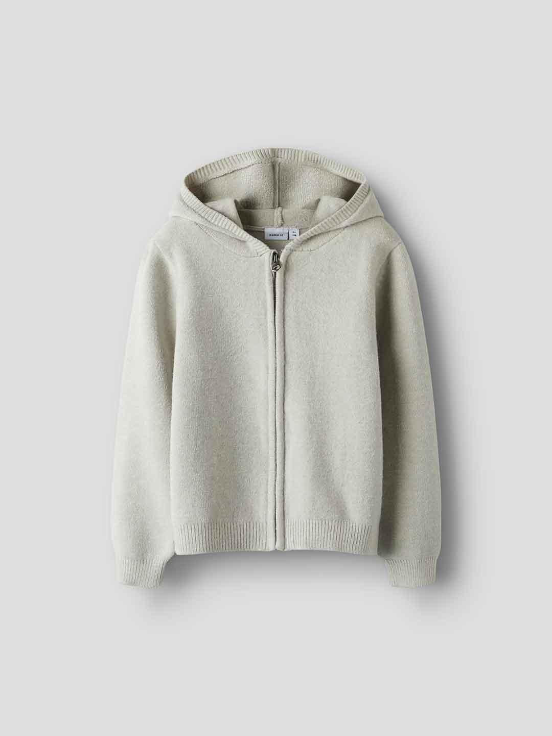 Name It cardigan kids beige con cappuccio