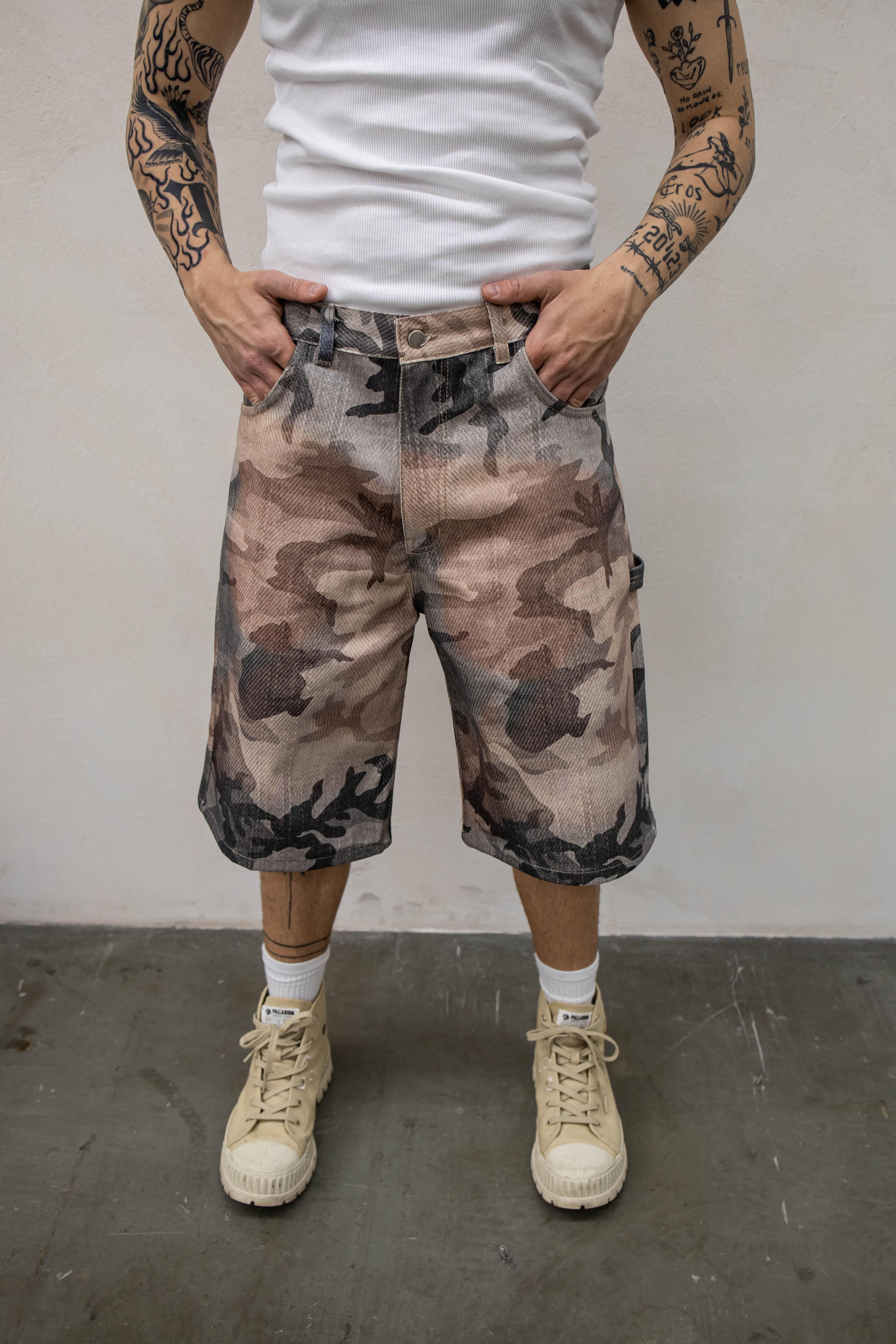 Present Day bermuda beige mimetico