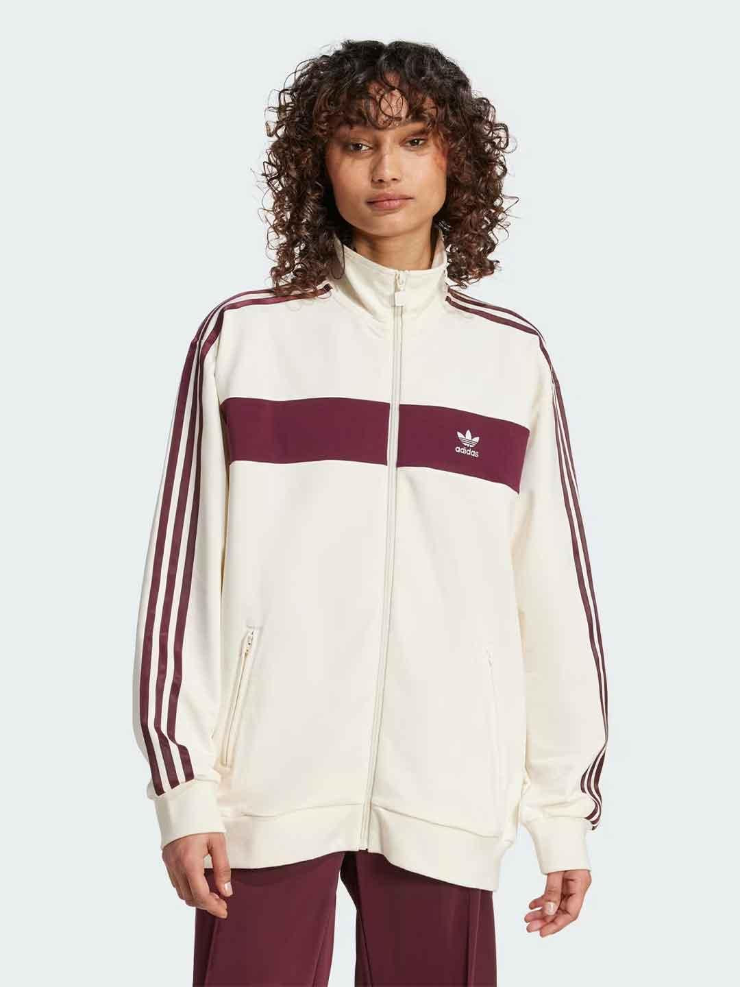 Adidas felpa panna e bordeaux
