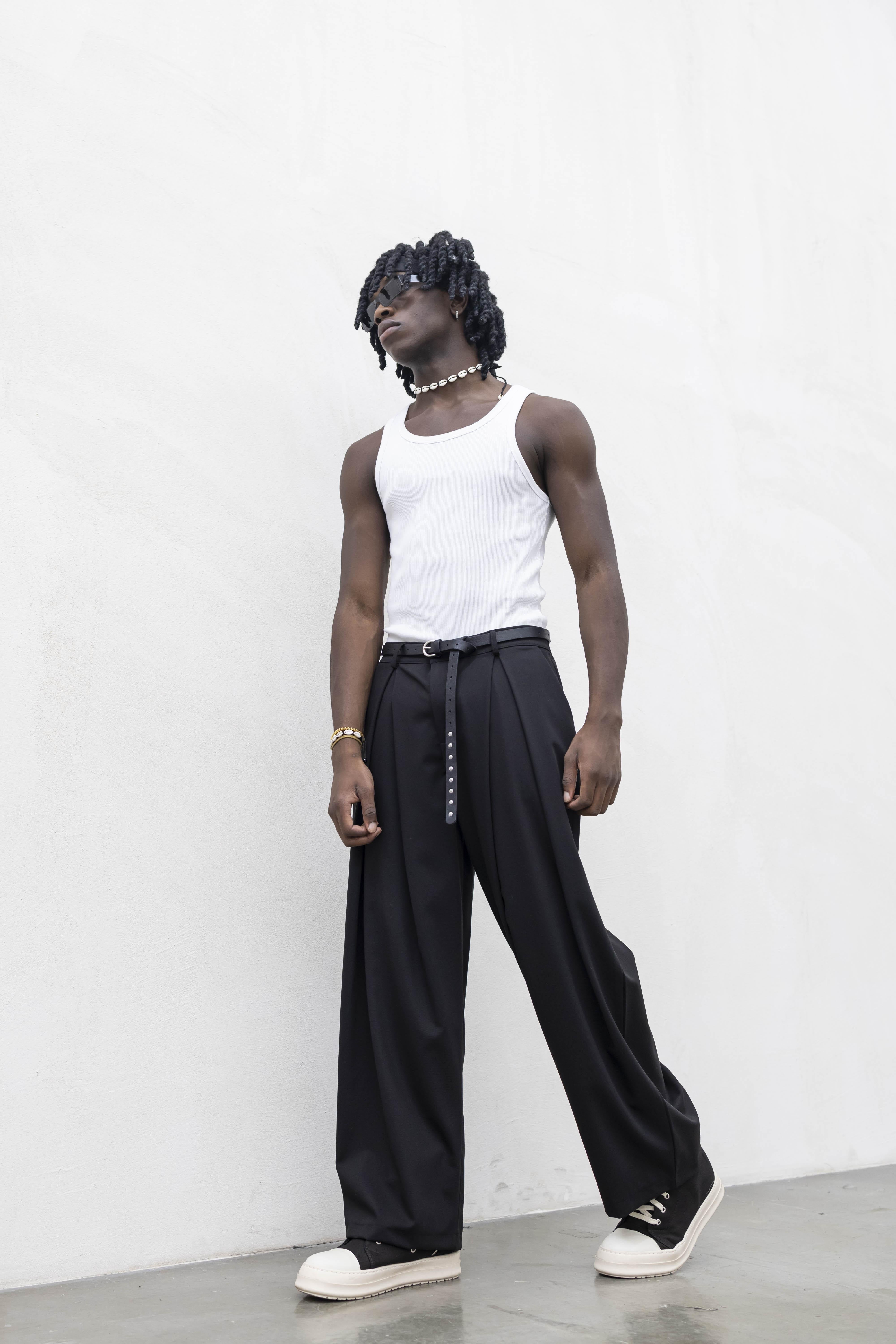 Tokyo pantaloni nero con super pences