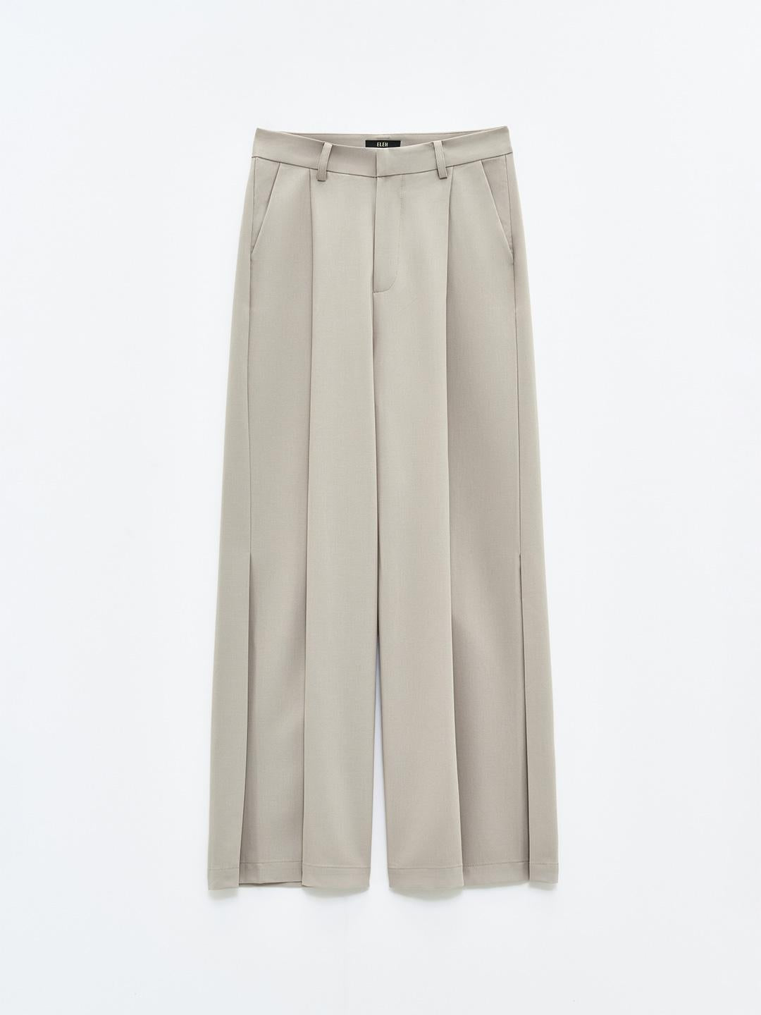 Eleh pantaloni beige ampi