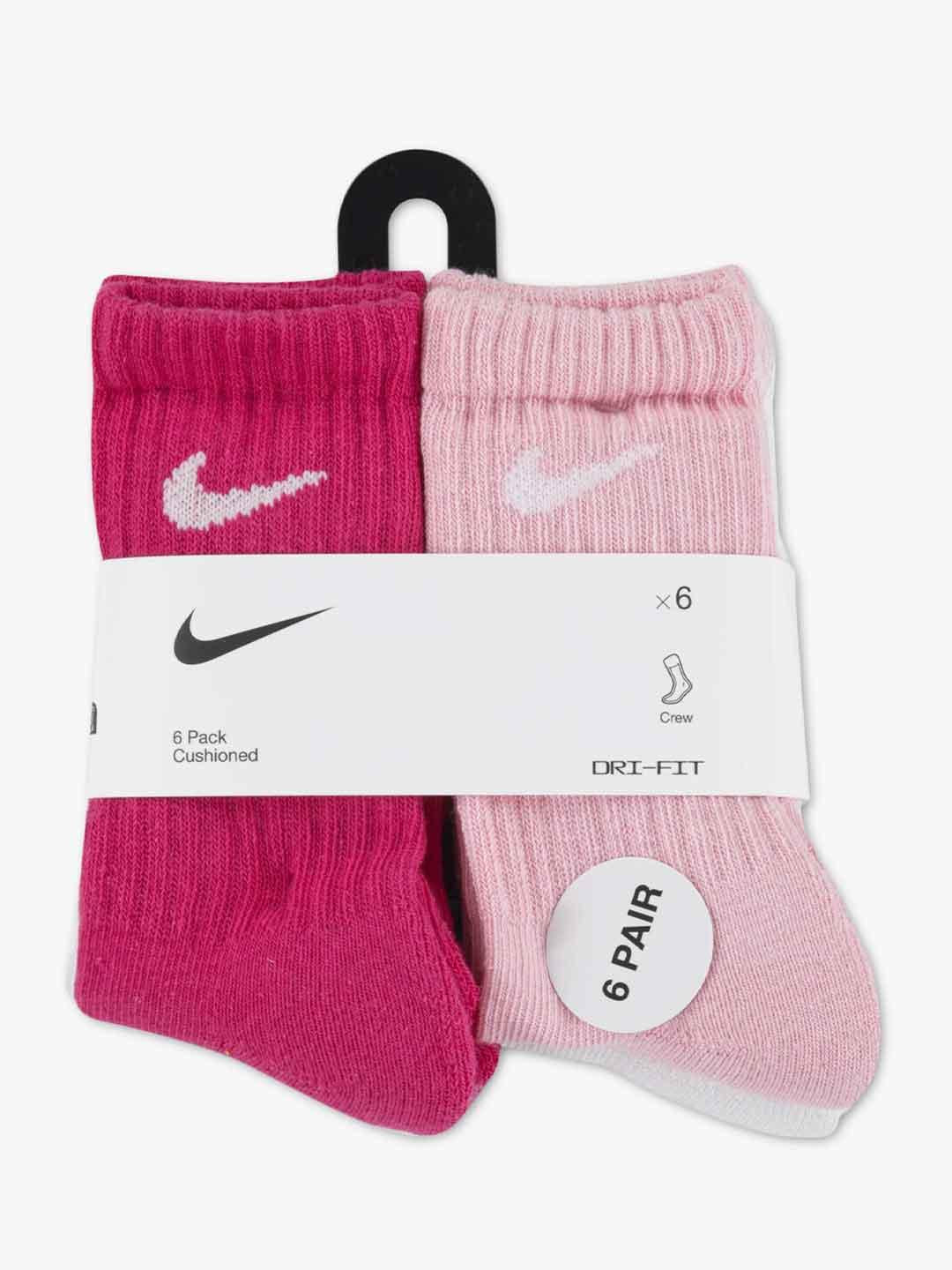 Nike calzini kids rosa set da 6 paia