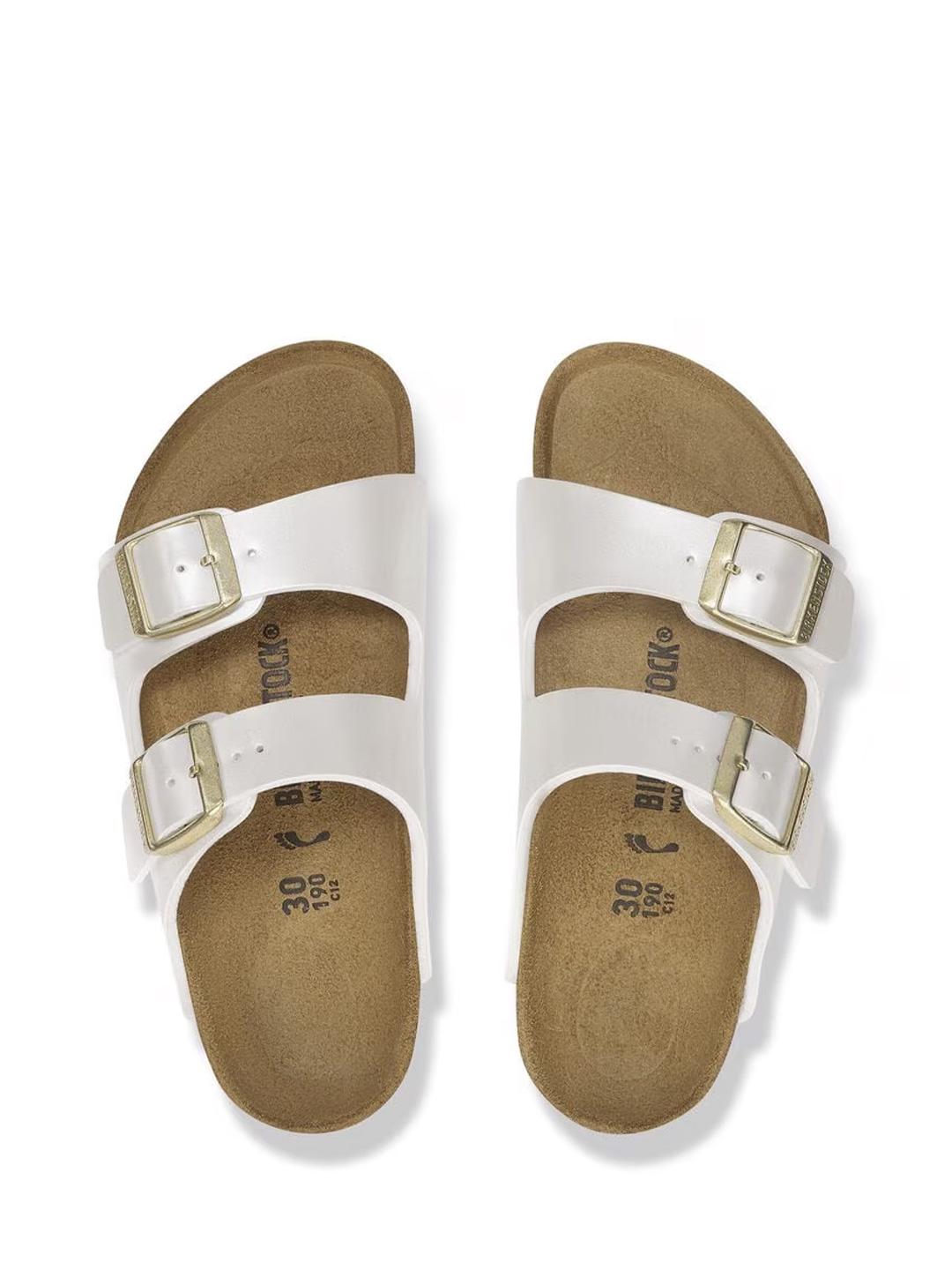 Birkenstock Arizona sandali kids bianco perlato
