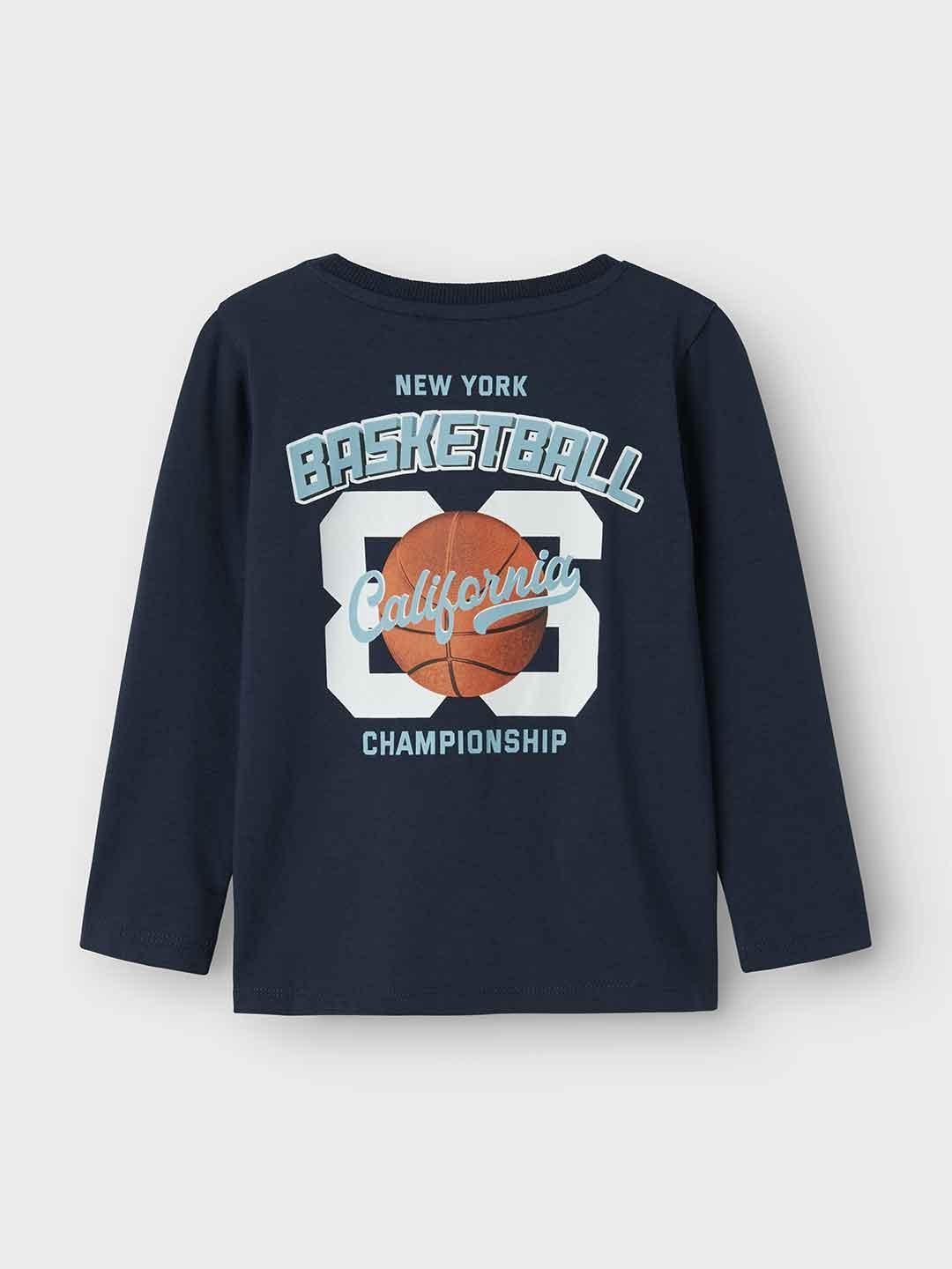 Name It t-shirt kids blu con manica lunga