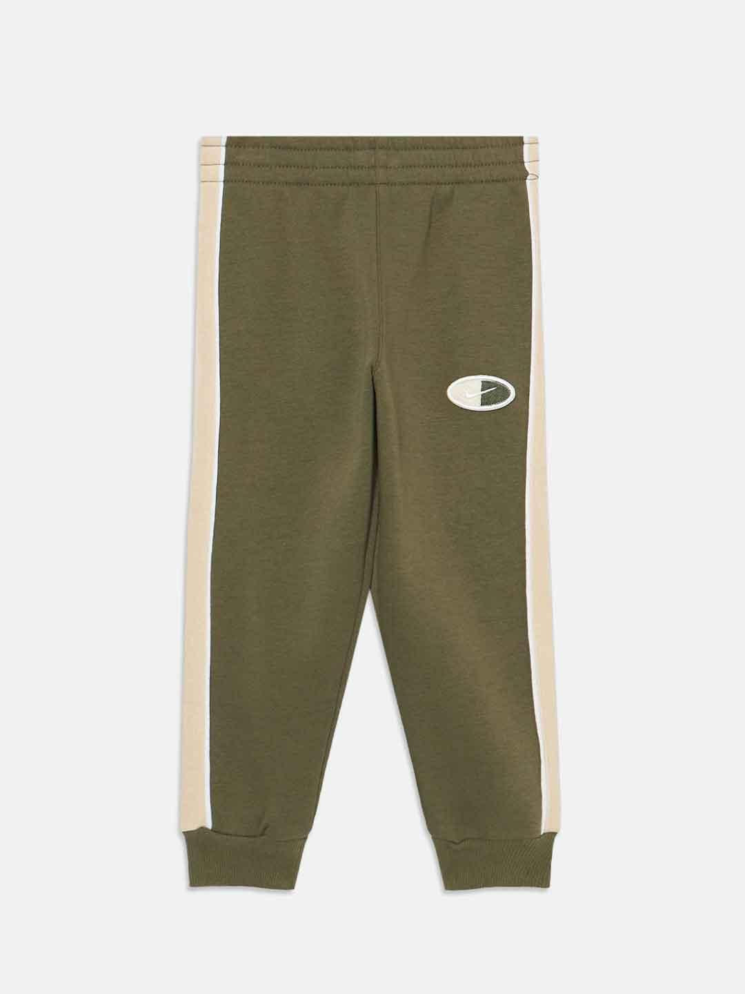 Nike Crew Set coordinato kids verde e beige