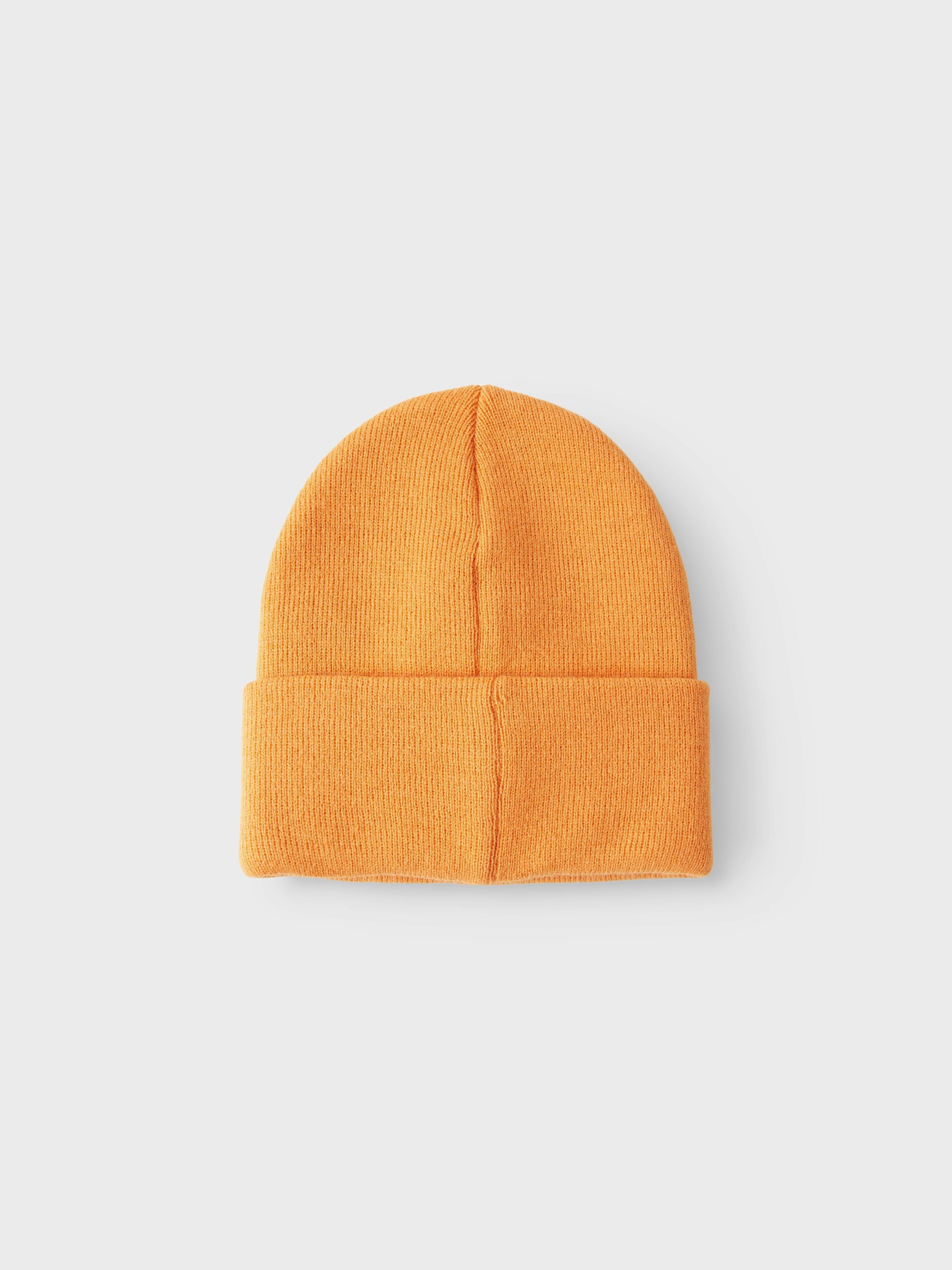 Name It cappello kids arancio in lana con risvolto