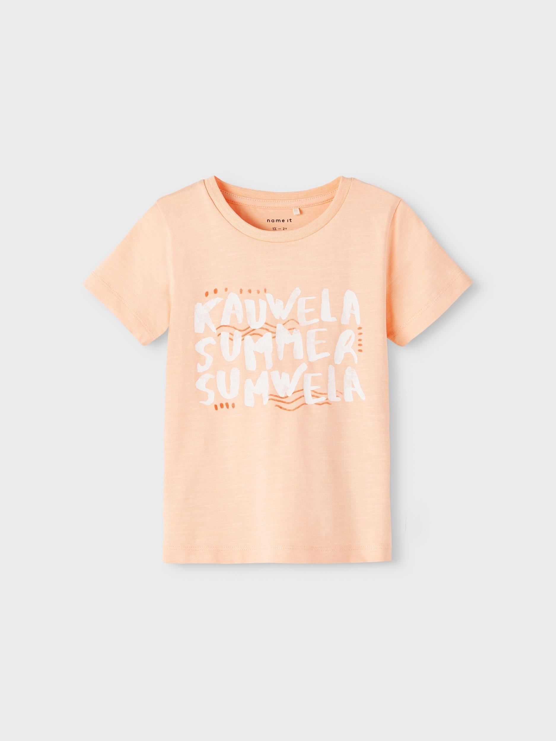 Name It kids t shirt arancio con stampa