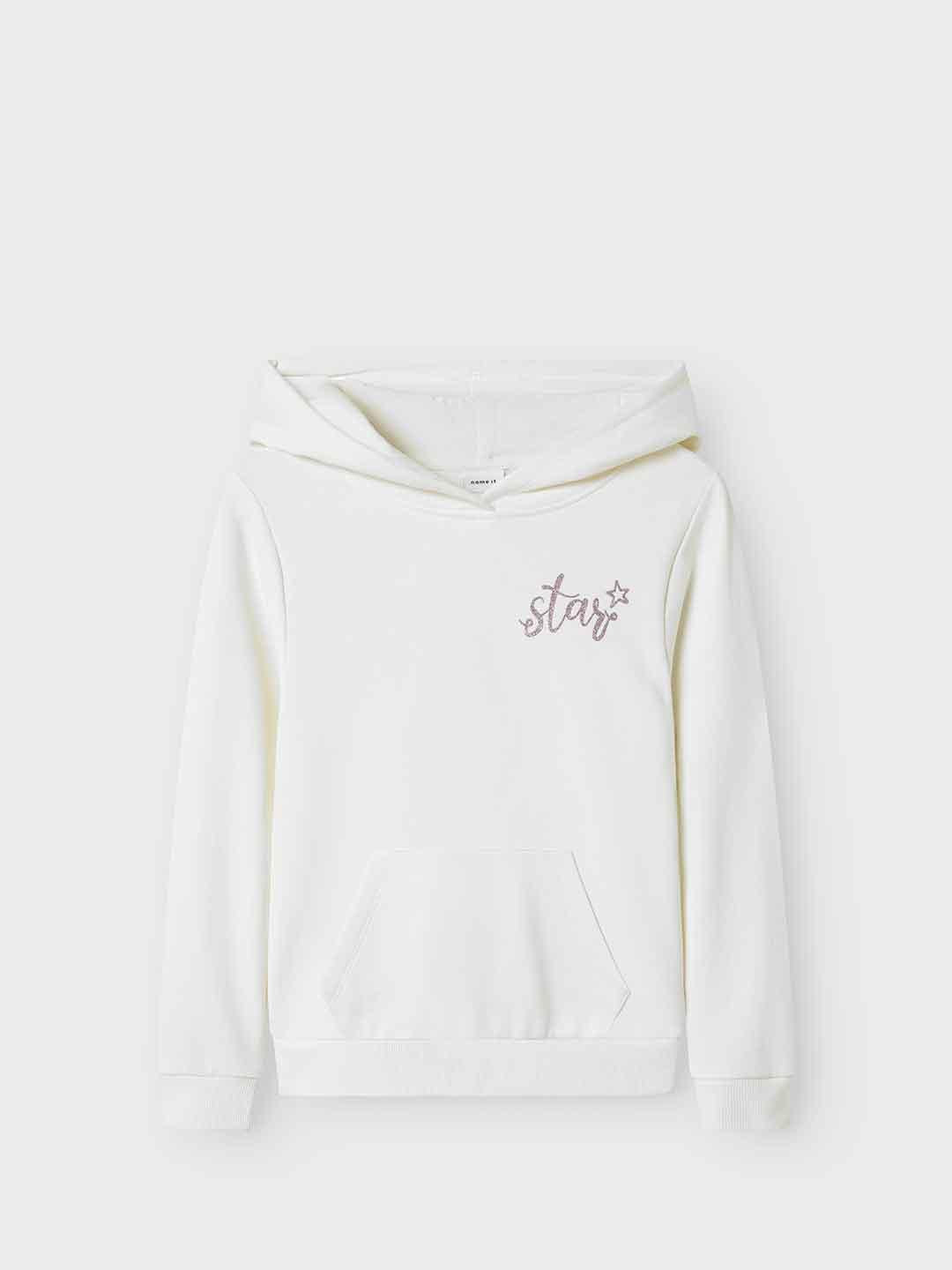 Name It felpa kids bianco grafica star