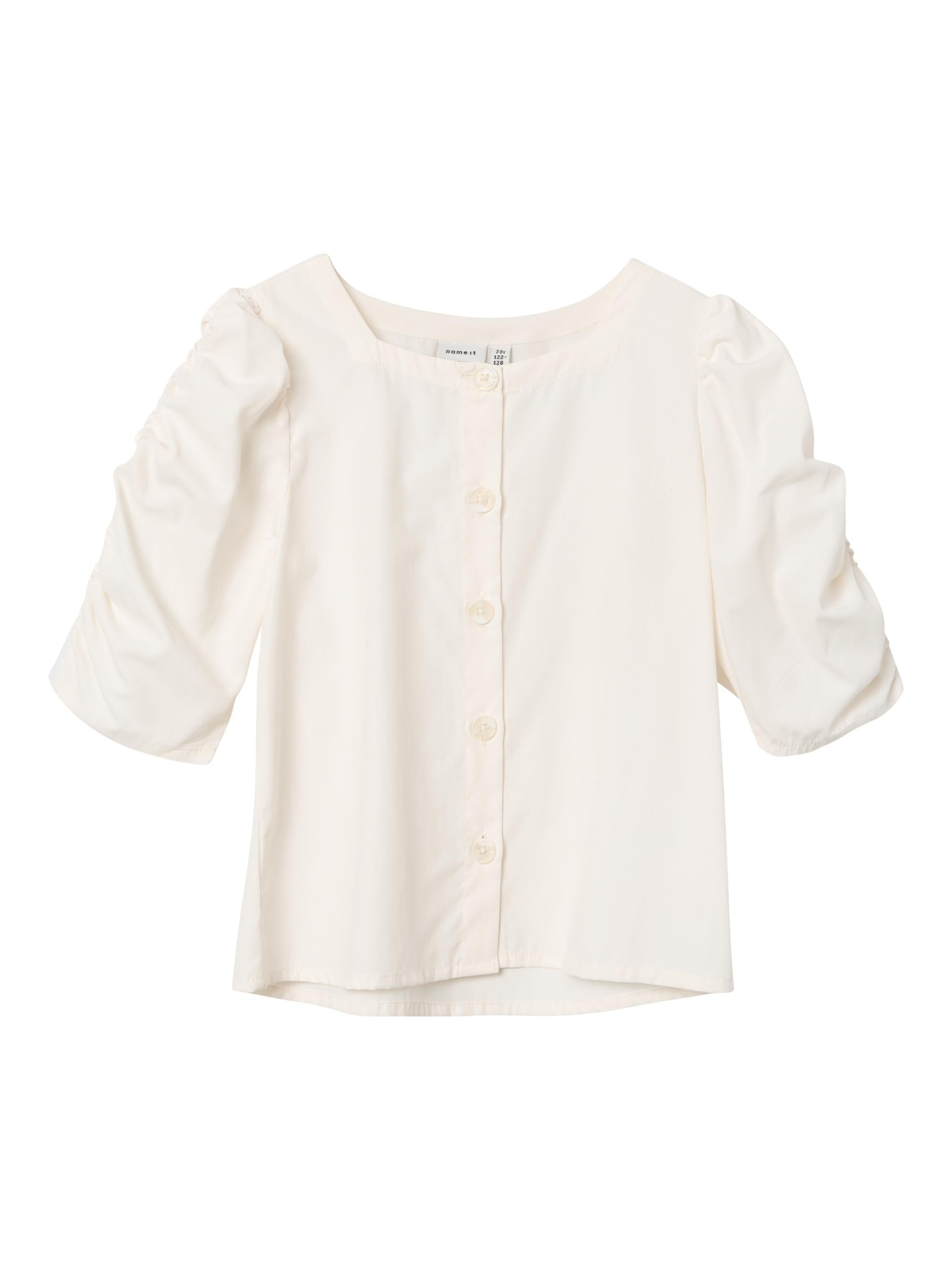 Name It camicia kids panna con spalle a palloncino