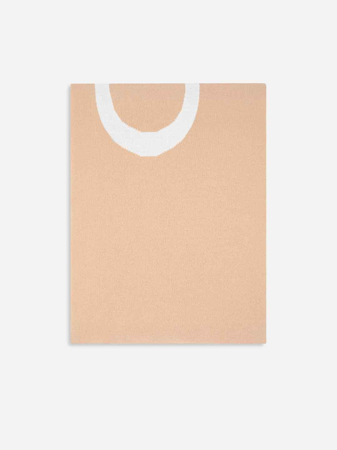 Pinko sciarpa beige con logo lettering