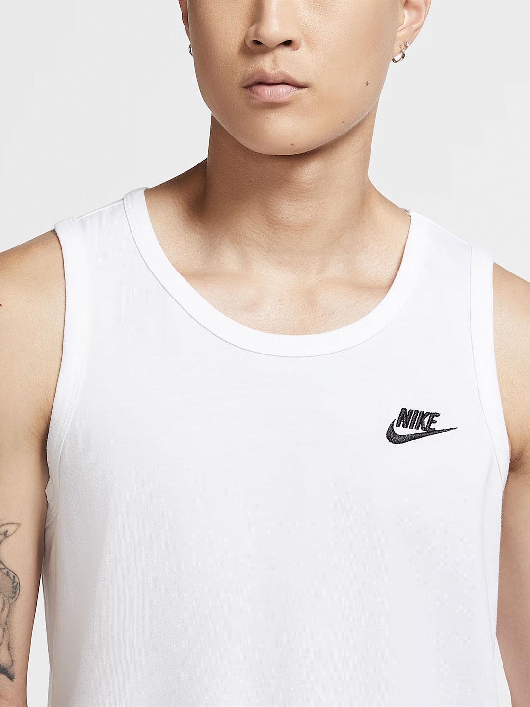 Nike canotta bianco con logo