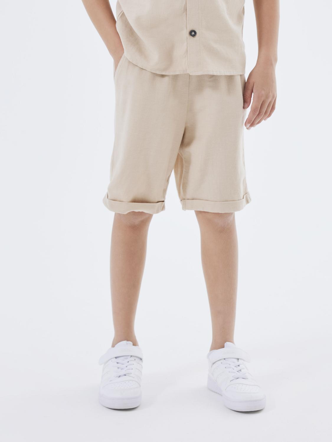 Name It bermuda kids beige con coulisse
