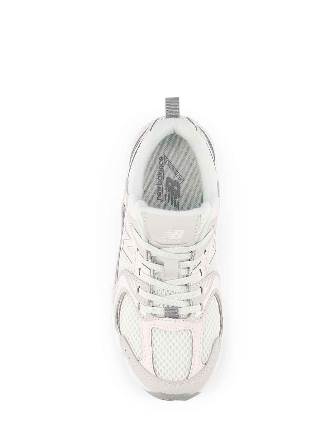 New Balance 530 sneakers kids bianco e rosa