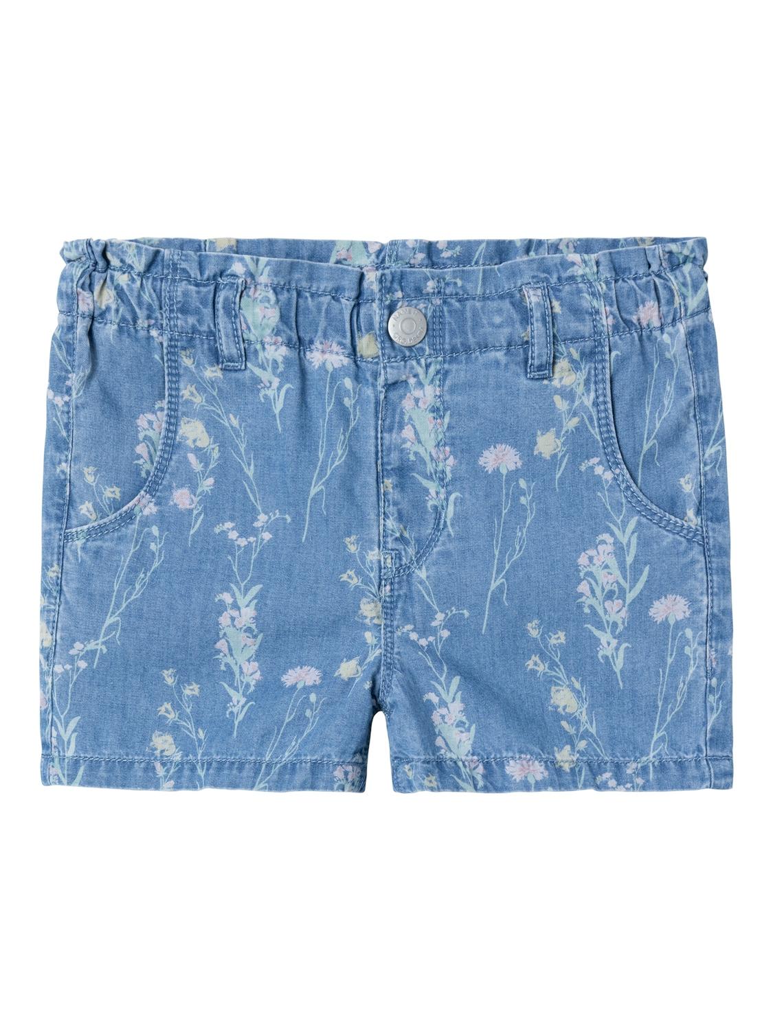 Name It shorts kids di jeans con stampa fiori
