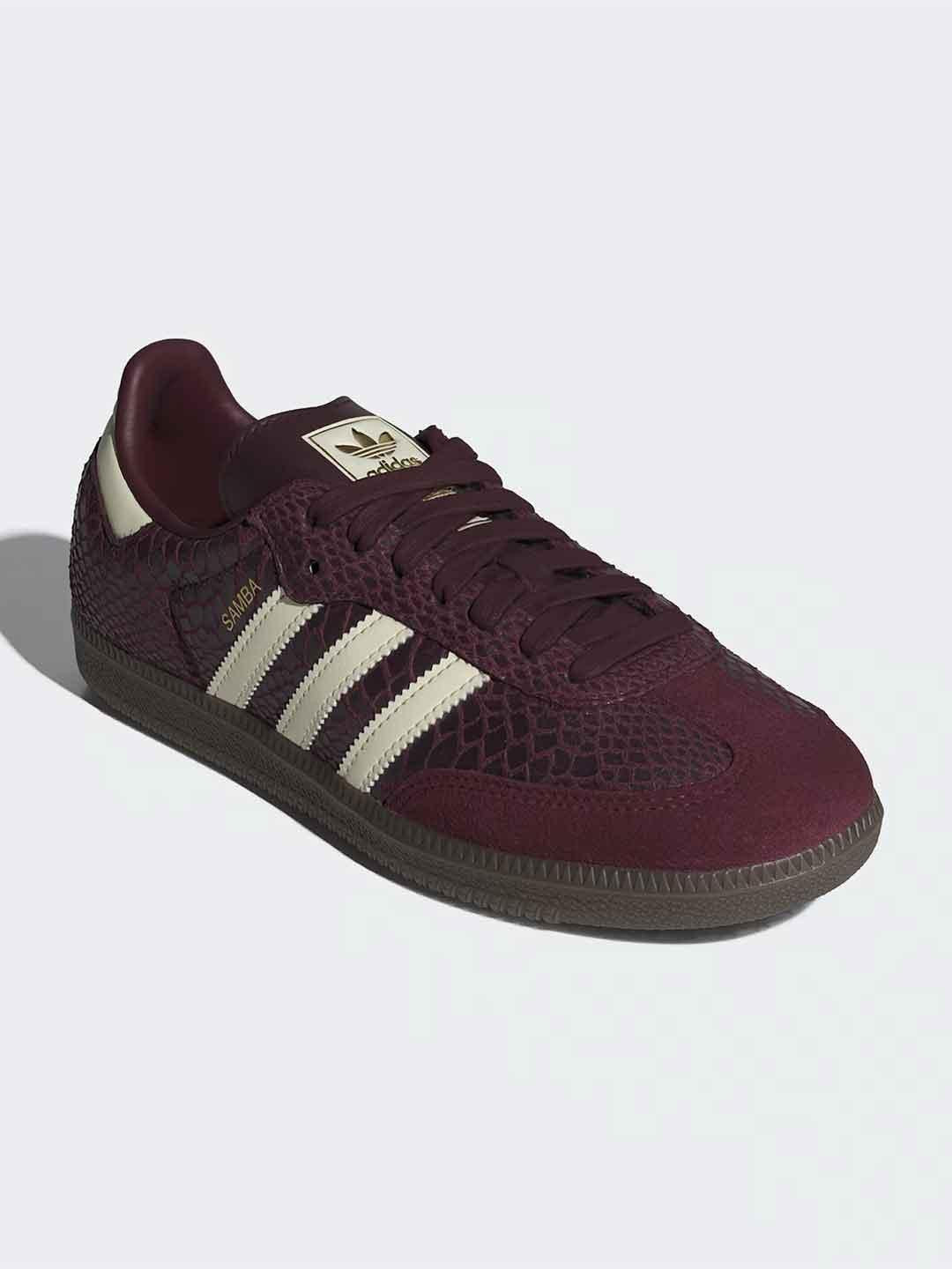 Adidas Samba OG sneakers bordeaux pitonate