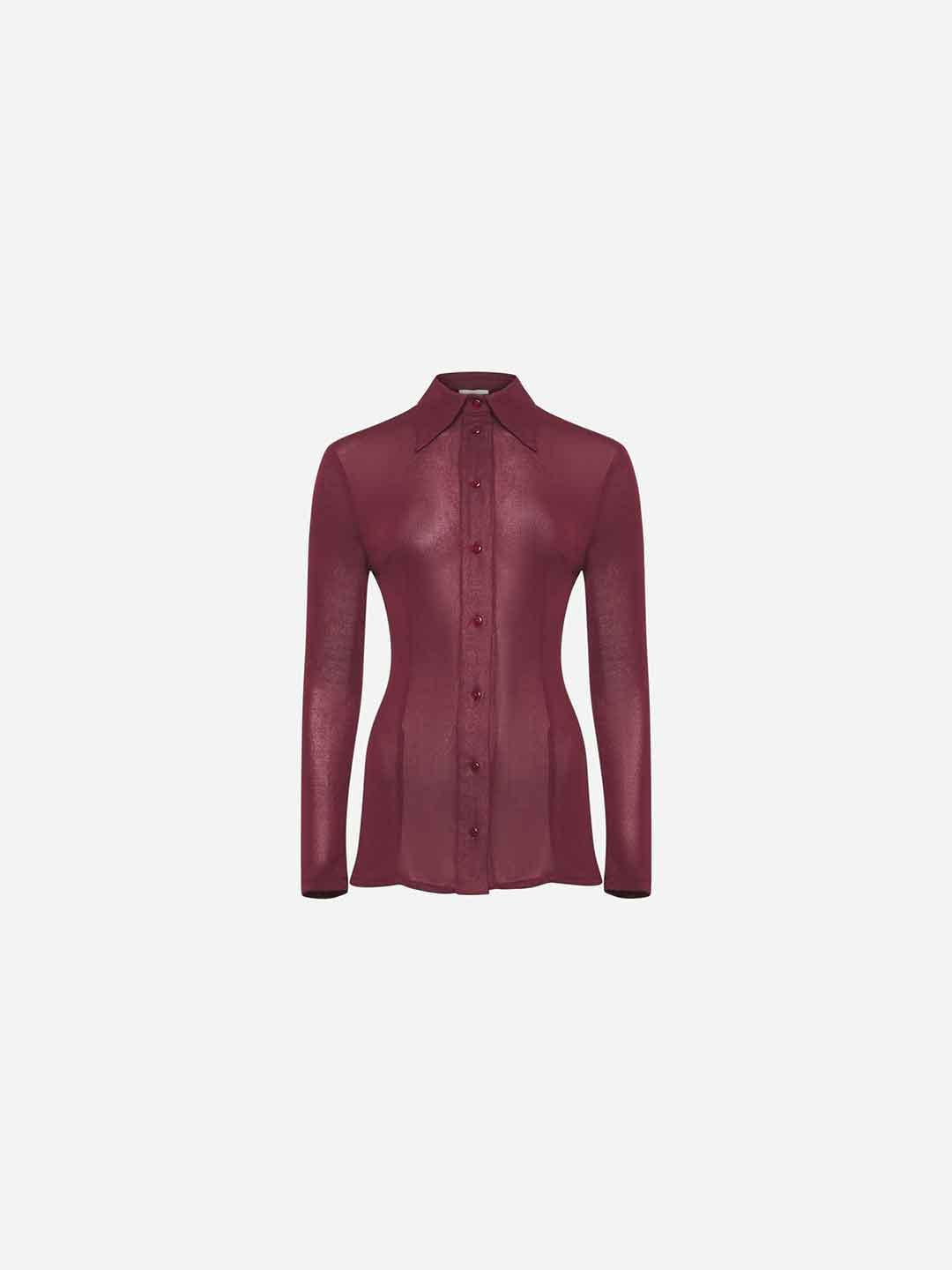 Silence Sunny camicia bordeaux