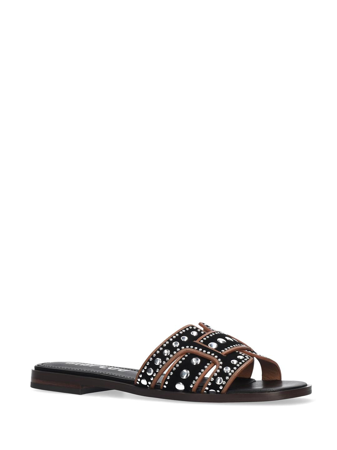 Bibi Lou Holly Flat sandali nero con borchie