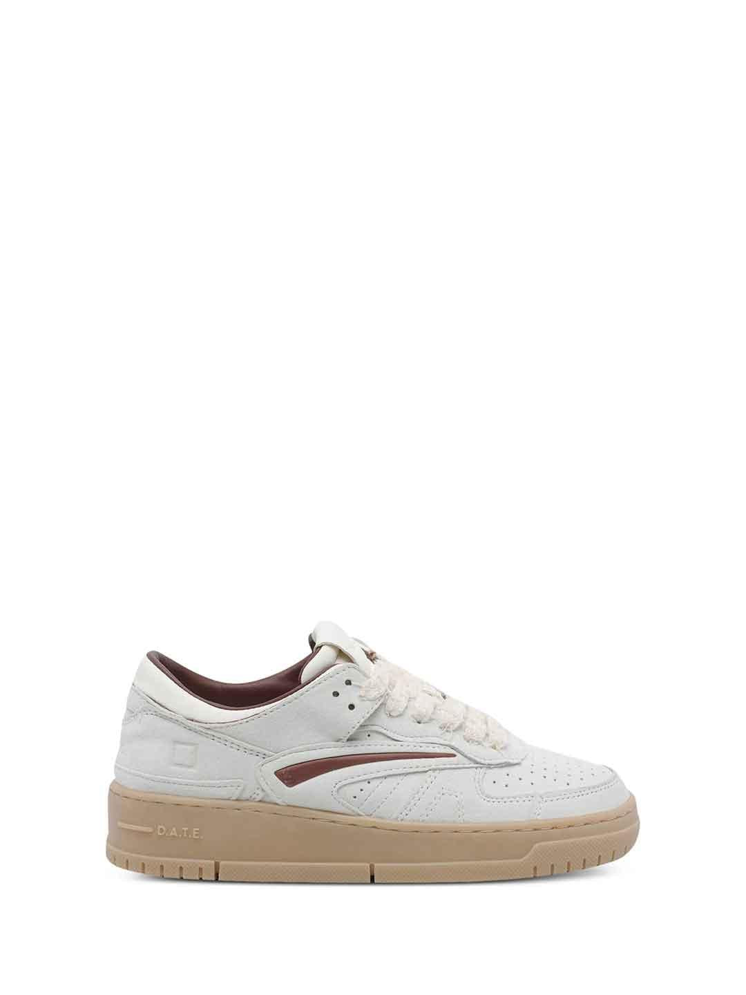 D.AT.E. Torneo Block sneakers bianco e bordeaux