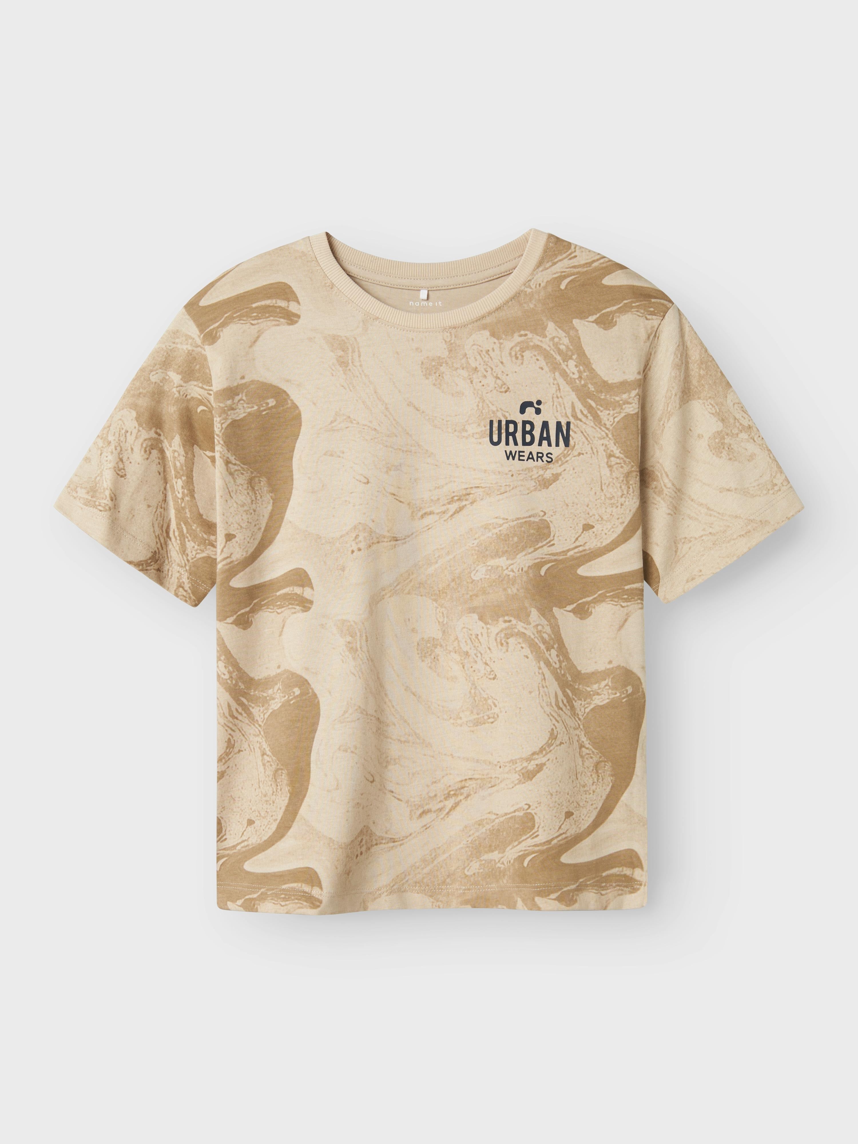 Name It t-shirt kids beige urban