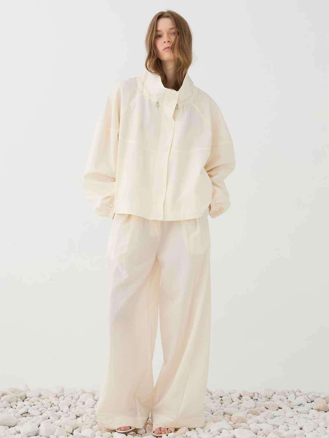Eleh pantaloni panna parachute