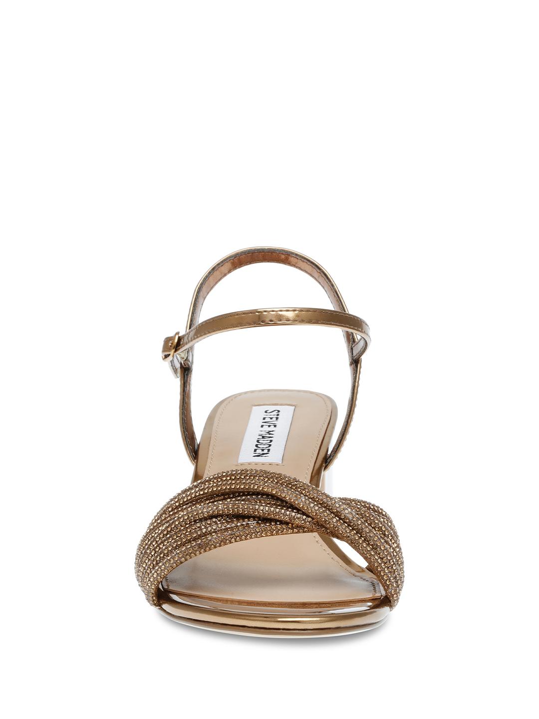 Steve Madden Ismeria bronzo con strass