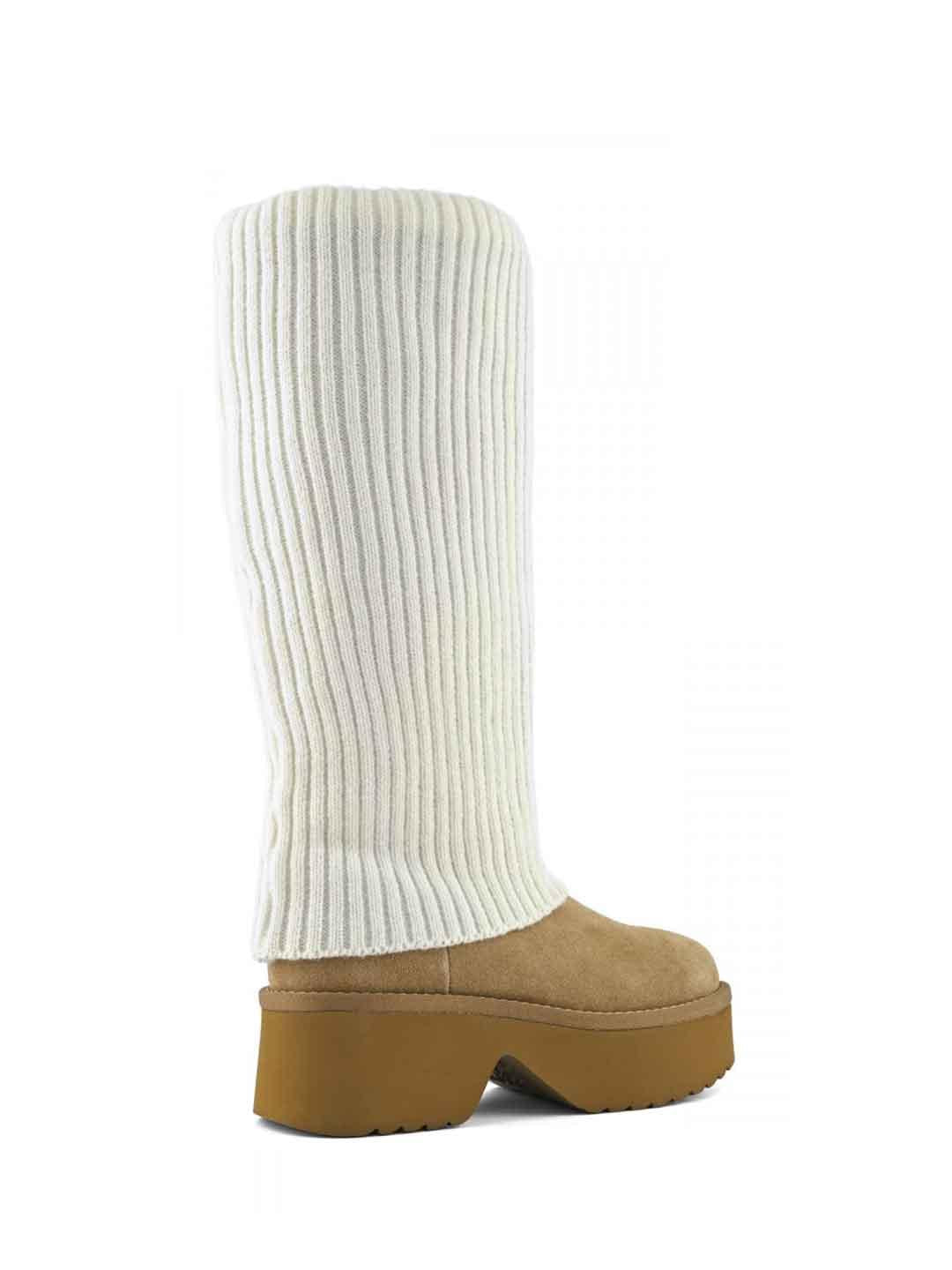 Colors Of California stivali marrone alto platform