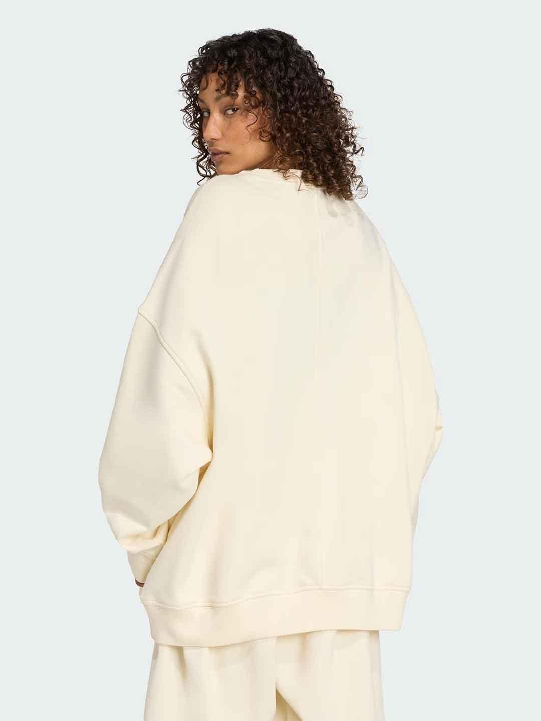 Adidas Essential felpa panna over